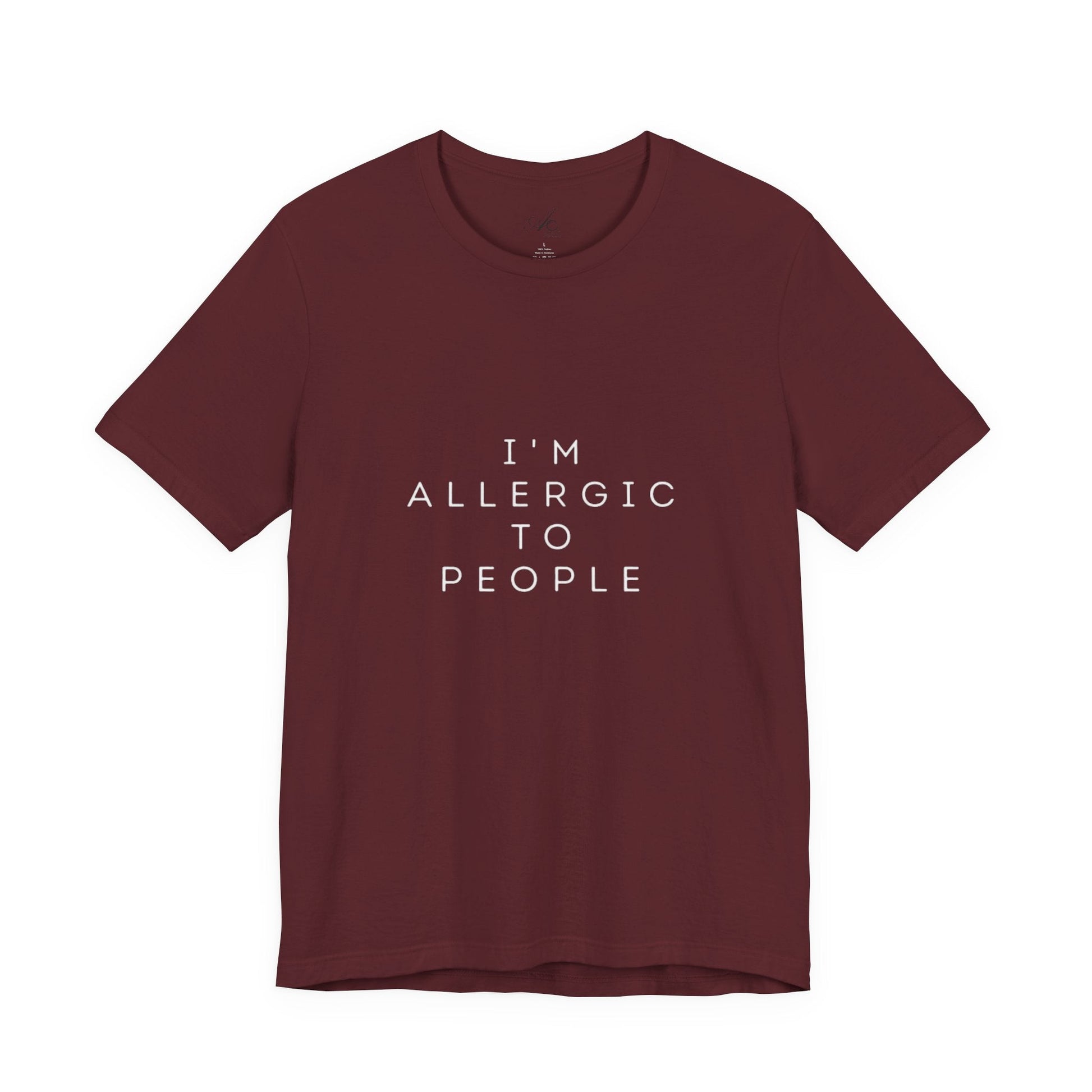 Funny Graphic Tee, Unisex Allergy Humor Shirt, Introvert Gift, Casual Wear, Quirky T-Shirt - Metamorphosis Creations