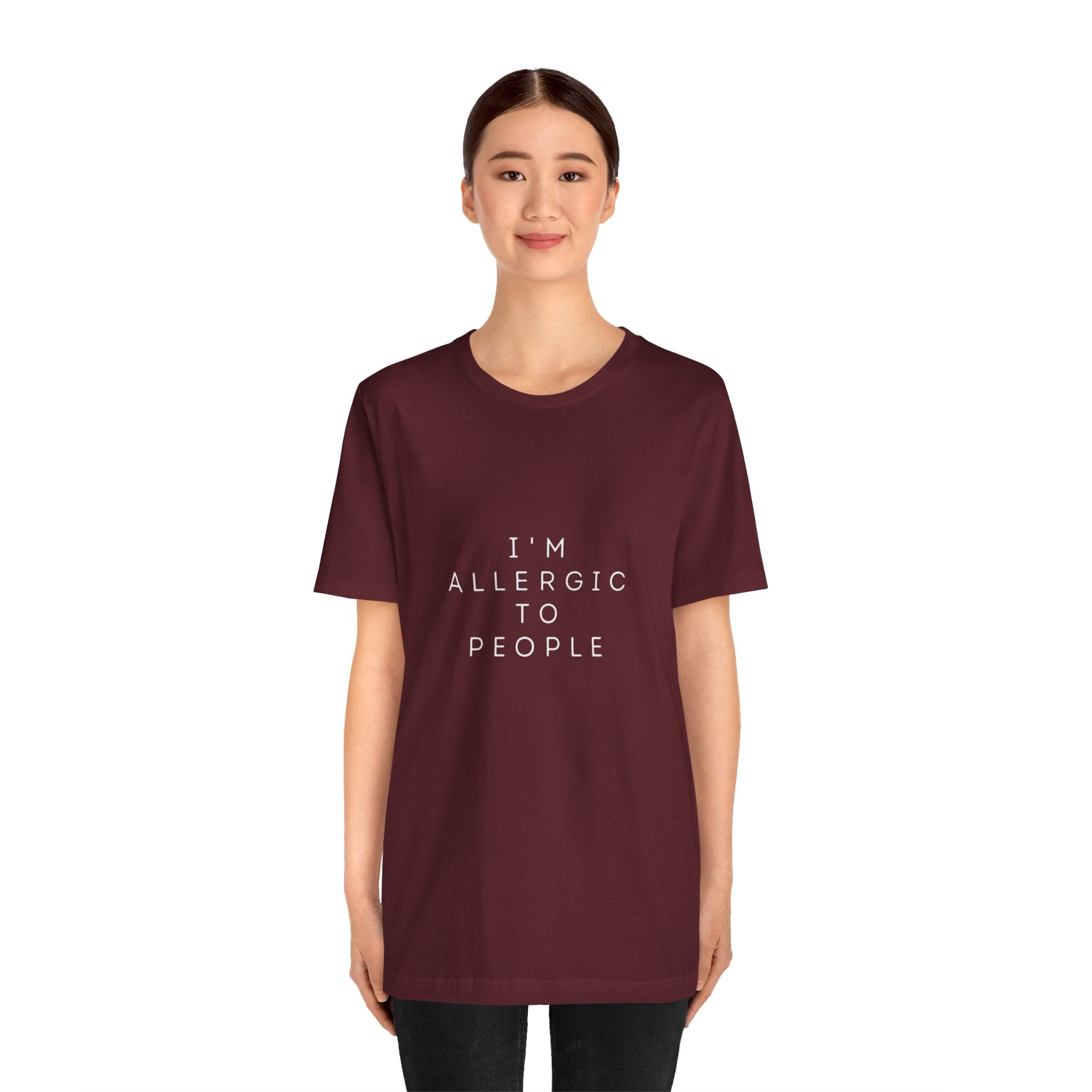 Funny Graphic Tee, Unisex Allergy Humor Shirt, Introvert Gift, Casual Wear, Quirky T-Shirt - Metamorphosis Creations