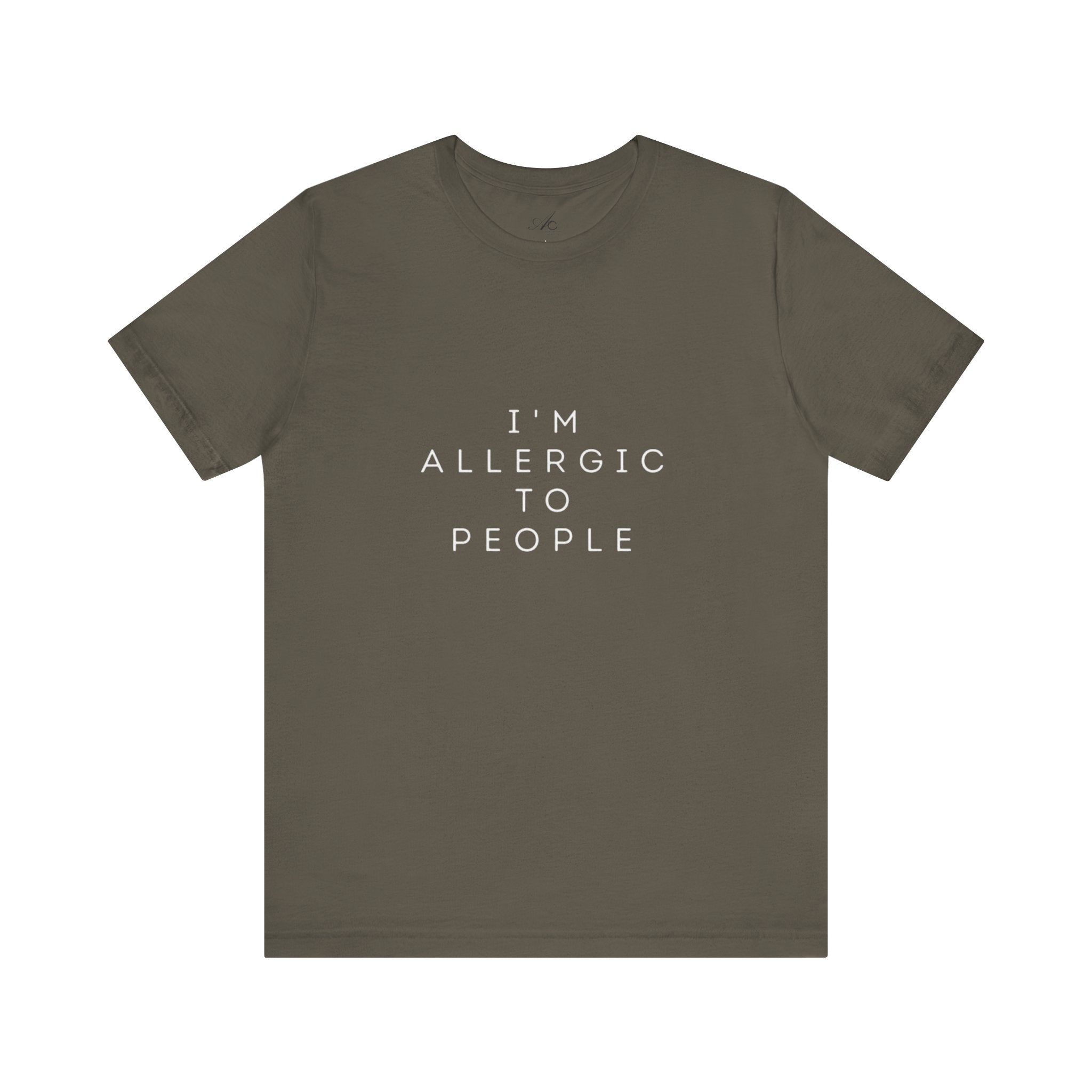 Funny Graphic Tee, Unisex Allergy Humor Shirt, Introvert Gift, Casual Wear, Quirky T-Shirt - Metamorphosis Creations