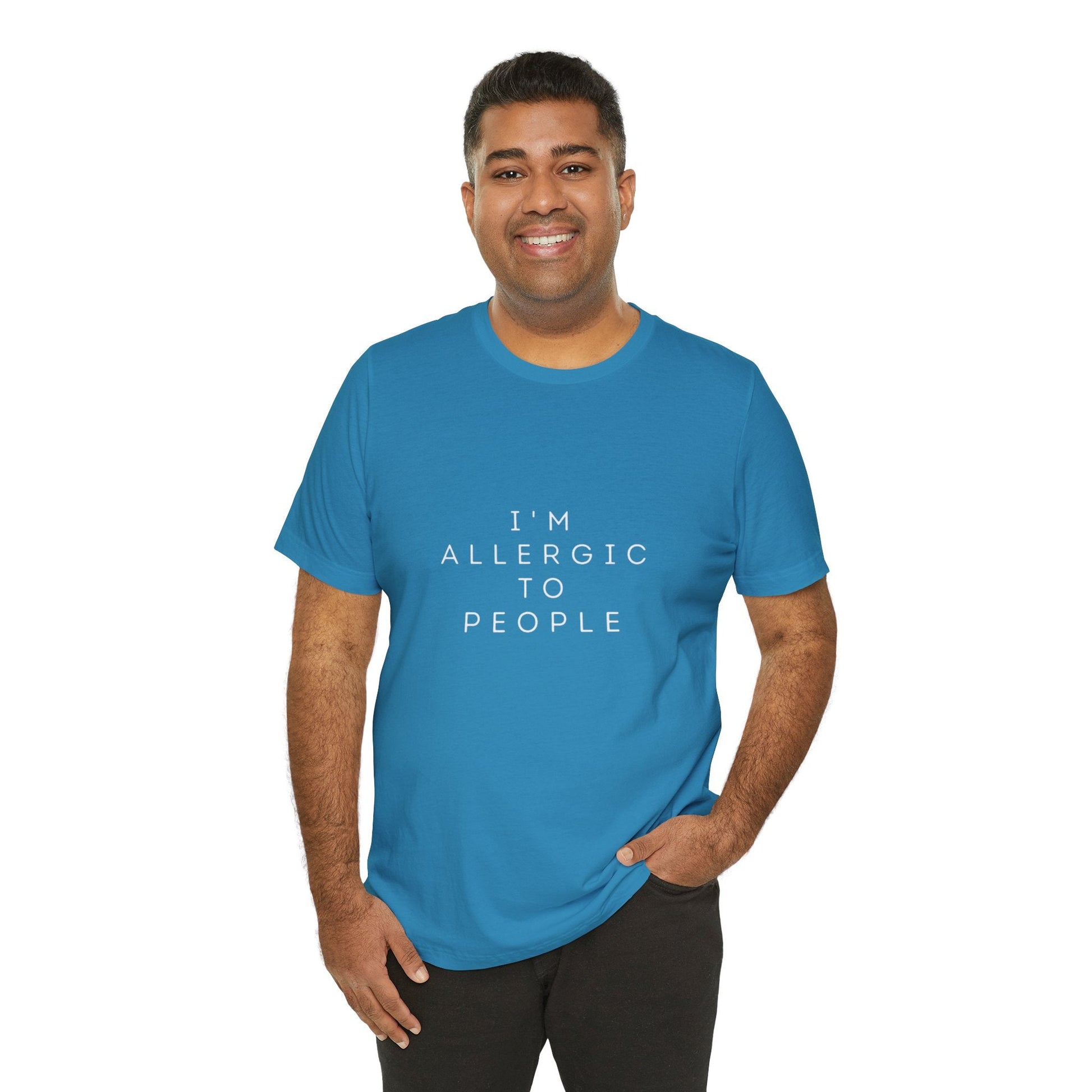Funny Graphic Tee, Unisex Allergy Humor Shirt, Introvert Gift, Casual Wear, Quirky T-Shirt - Metamorphosis Creations