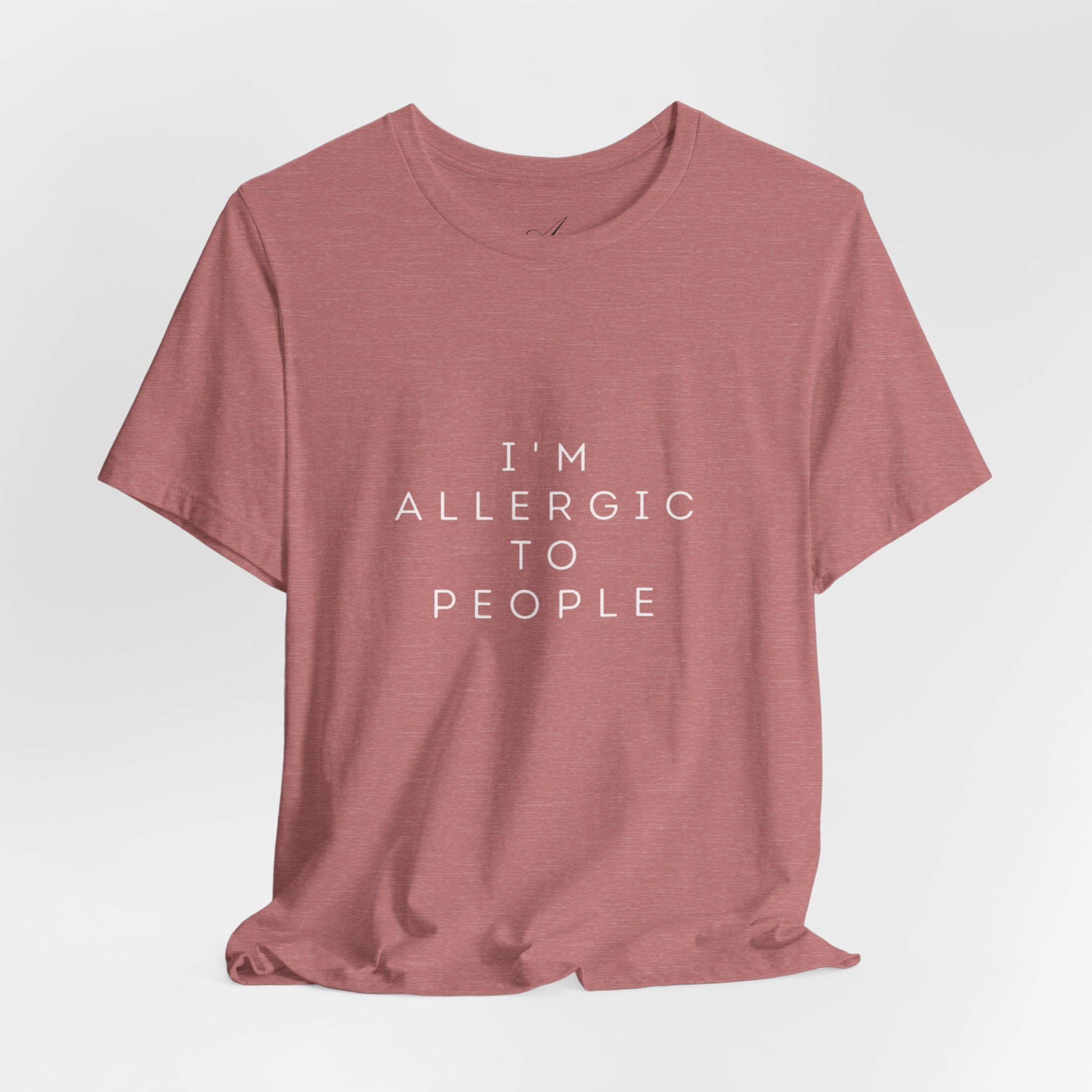 Funny Graphic Tee, Unisex Allergy Humor Shirt, Introvert Gift, Casual Wear, Quirky T-Shirt - Metamorphosis Creations