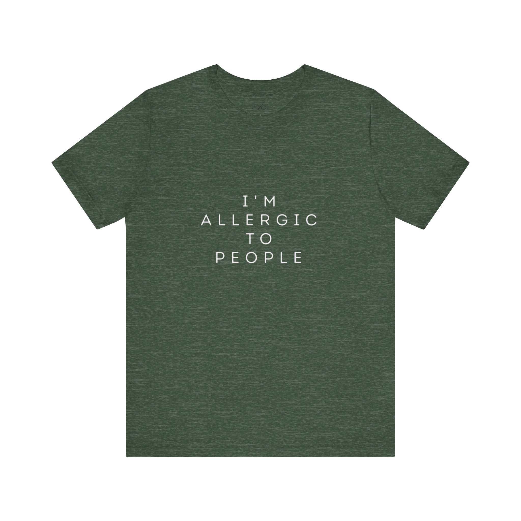 Funny Graphic Tee, Unisex Allergy Humor Shirt, Introvert Gift, Casual Wear, Quirky T-Shirt - Metamorphosis Creations