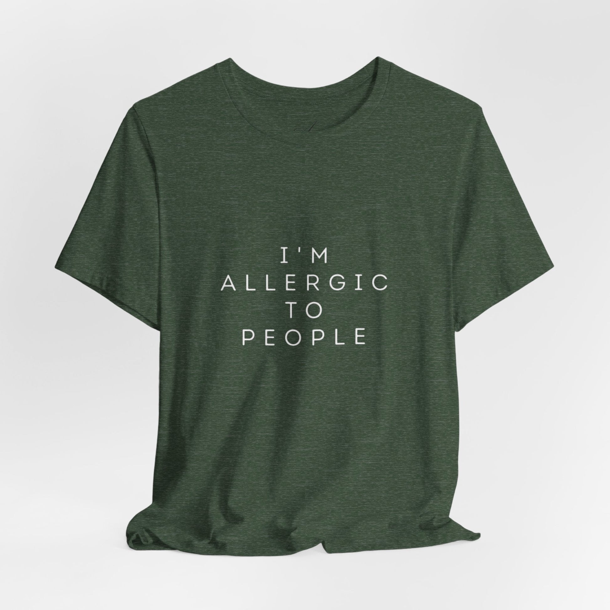 Funny Graphic Tee, Unisex Allergy Humor Shirt, Introvert Gift, Casual Wear, Quirky T-Shirt - Metamorphosis Creations