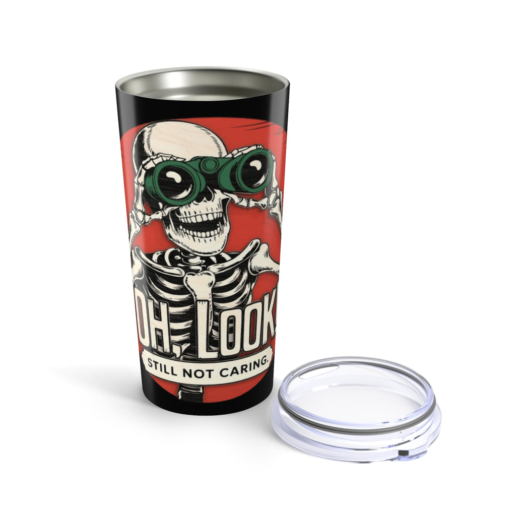 Funny Skeleton 20oz Tumbler, Travel Mug, Gift for Halloween, Coffee Cup, Unique Tumblers for Him, Personalized Drinkware - Metamorphosis Creations