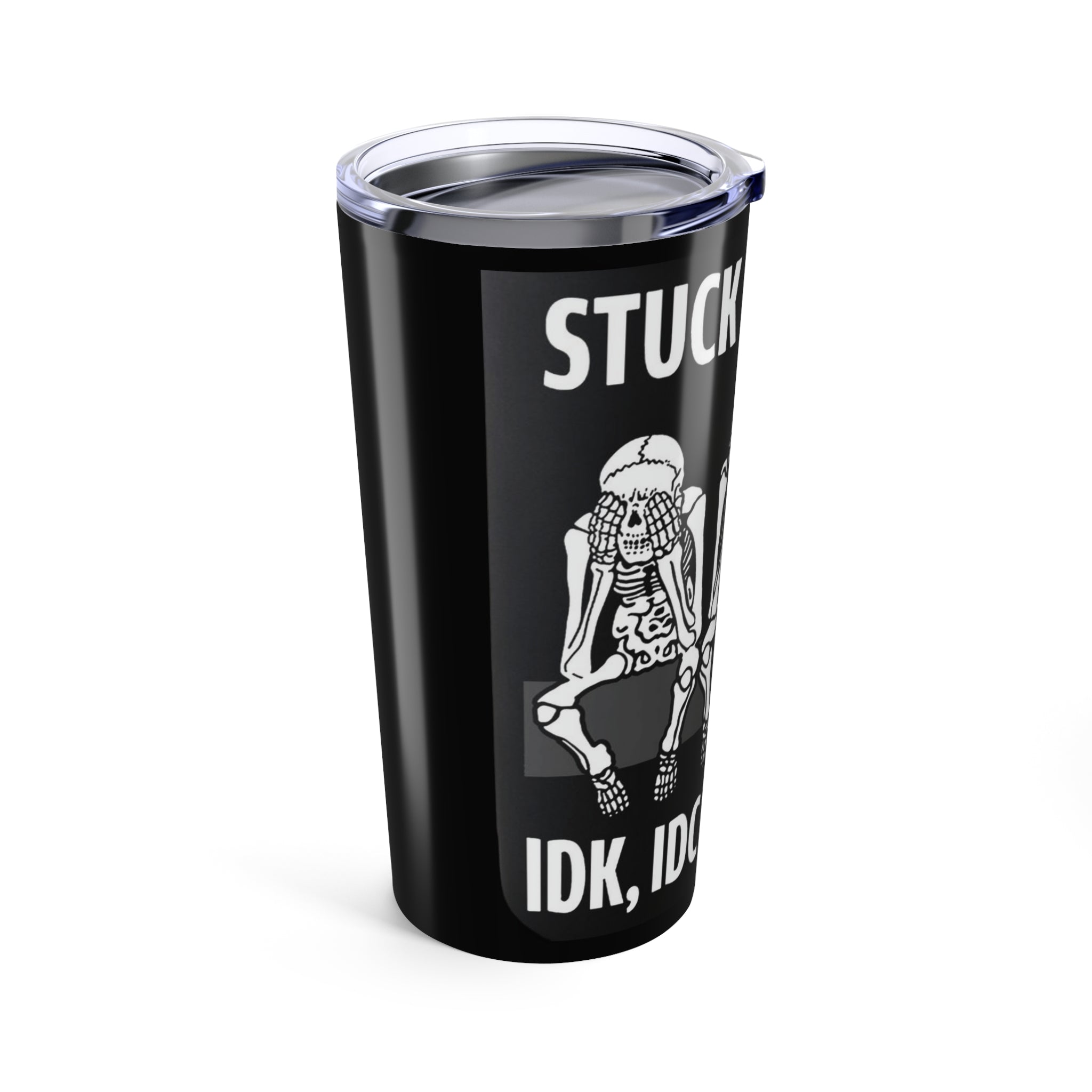 Funny Skeleton Tumbler, 20oz Travel Mug, Unique Gift for Halloween, Coffee Cup, Best Friend Gift, Sip and Relax - Metamorphosis Creations