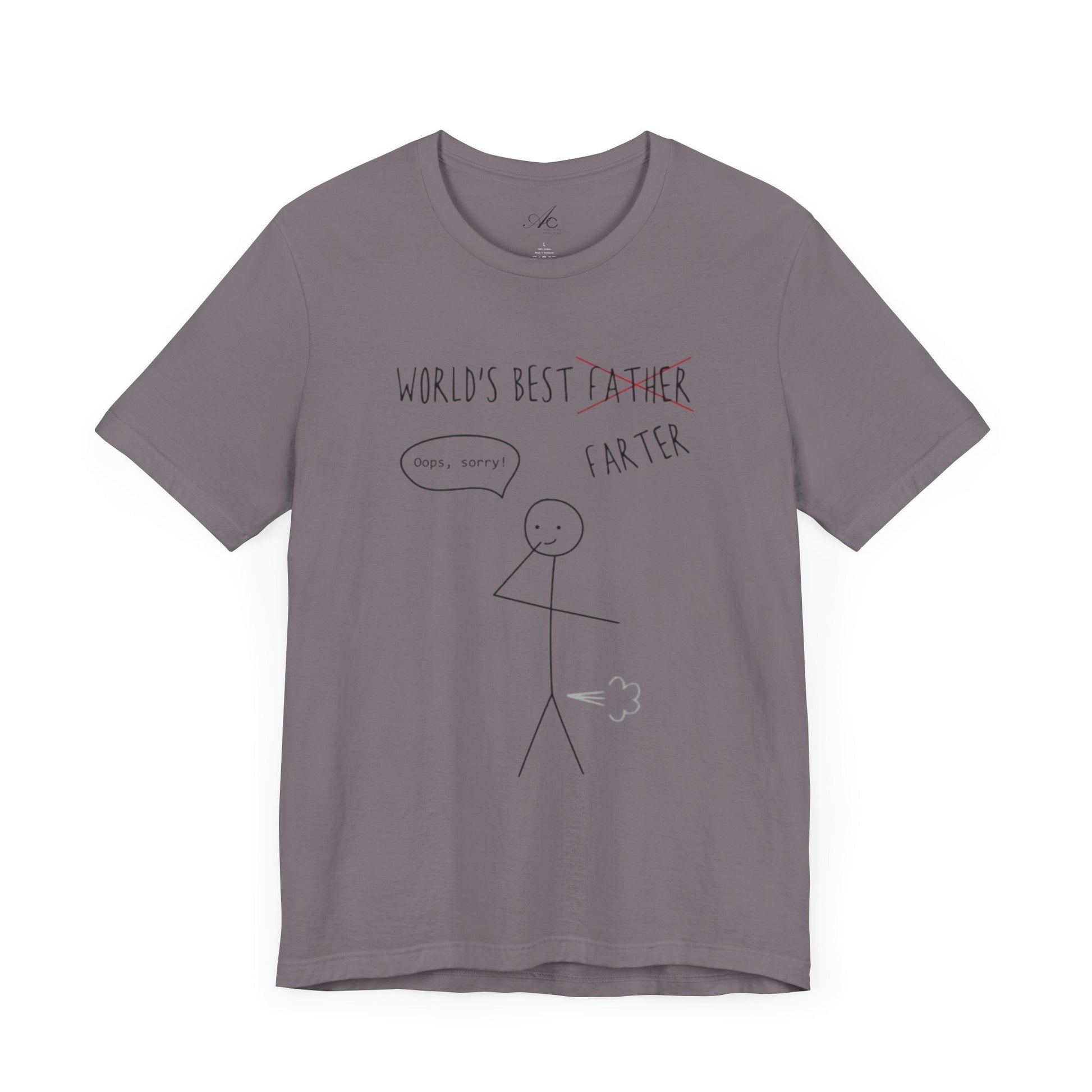 Funny Unisex T-Shirt for Dad, World's Best Farter Tee, Best Dad Ever Shirt, Gift for Father's Day, Dad Humor Apparel - Metamorphosis Creations