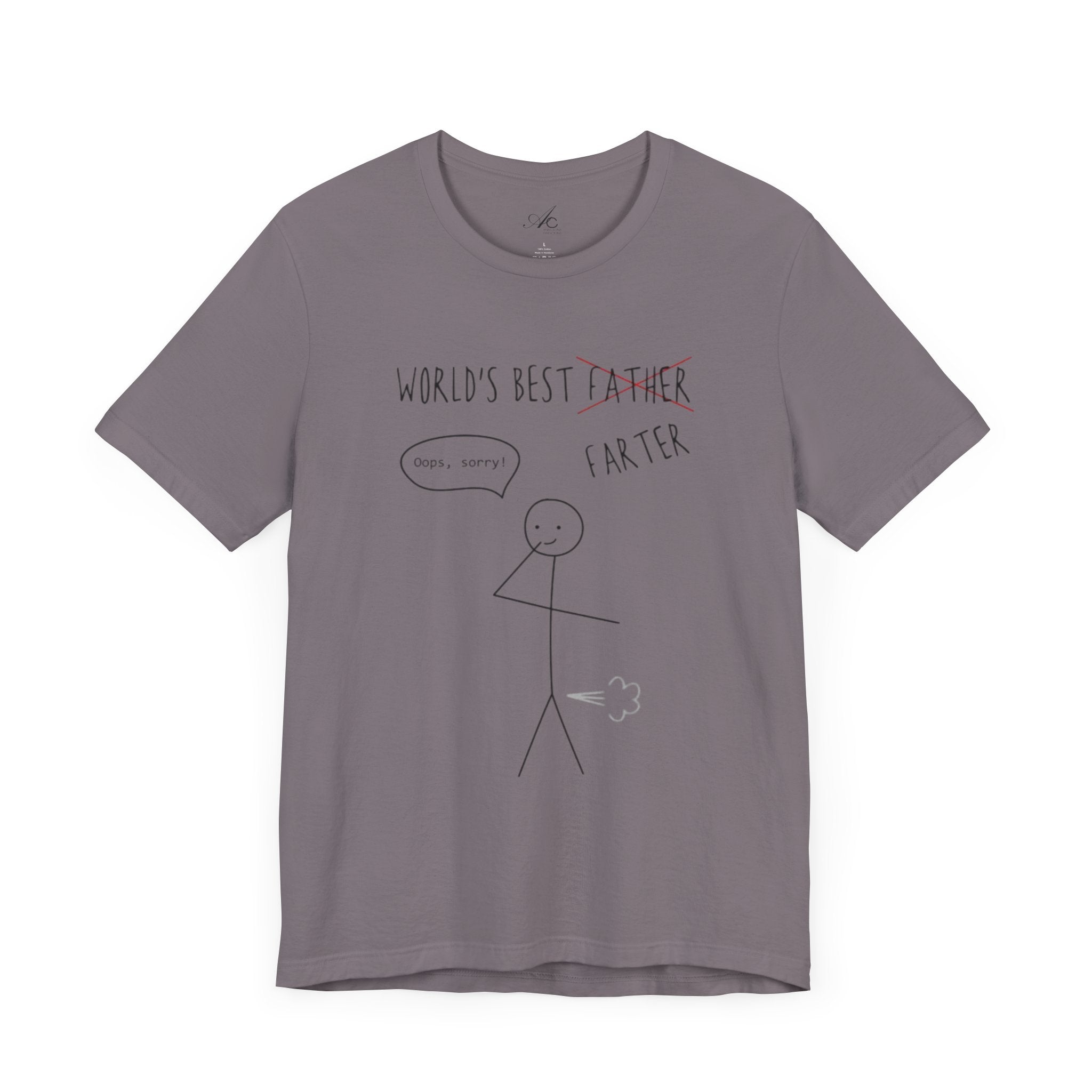 Funny Unisex T-Shirt for Dad, World's Best Farter Tee, Best Dad Ever Shirt, Gift for Father's Day, Dad Humor Apparel - Metamorphosis Creations