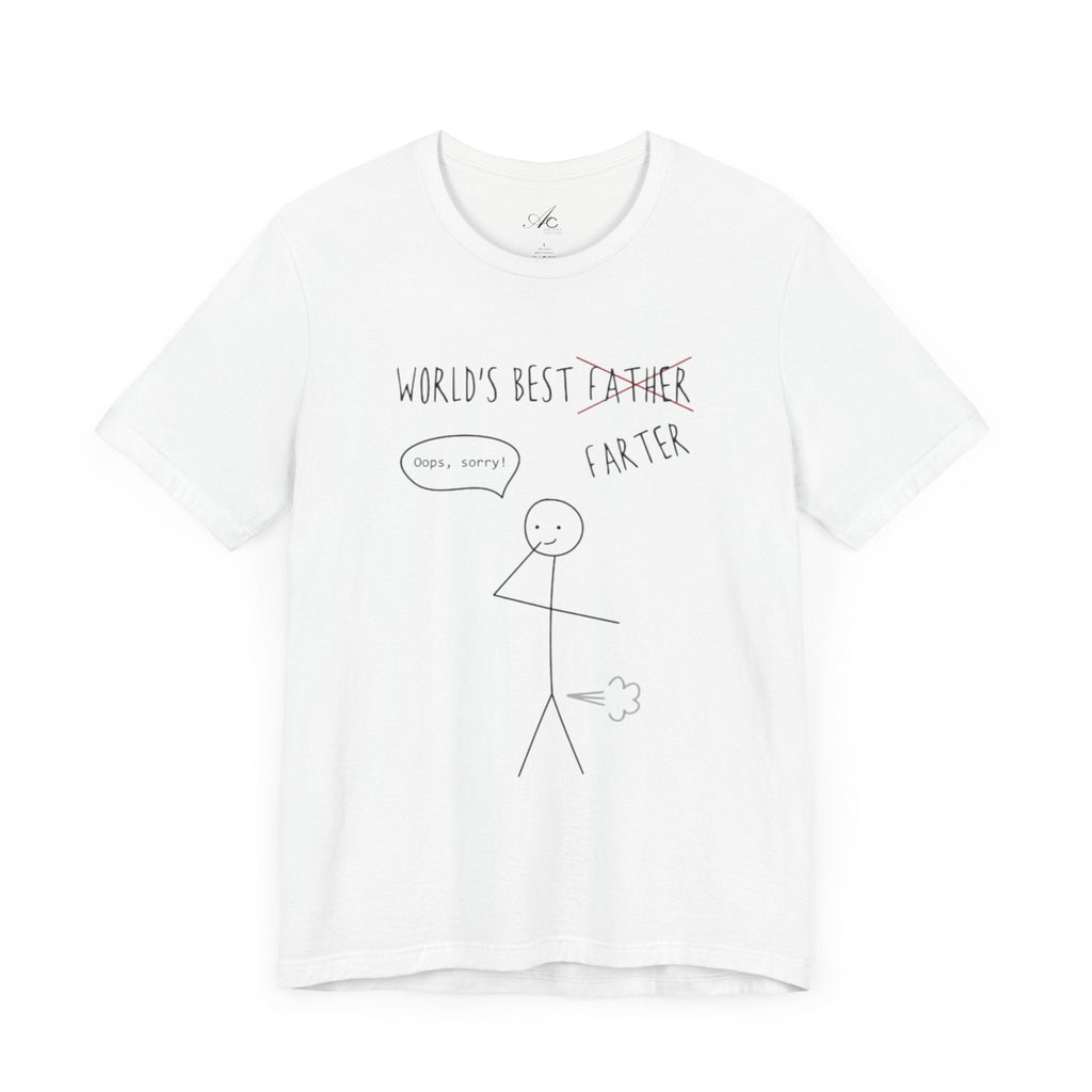 Funny Unisex T-Shirt for Dad, World's Best Farter Tee, Best Dad Ever Shirt, Gift for Father's Day, Dad Humor Apparel - Metamorphosis Creations