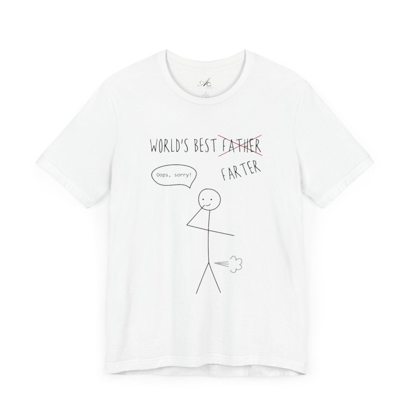 Funny Unisex T-Shirt for Dad, World's Best Farter Tee, Best Dad Ever Shirt, Gift for Father's Day, Dad Humor Apparel - Metamorphosis Creations