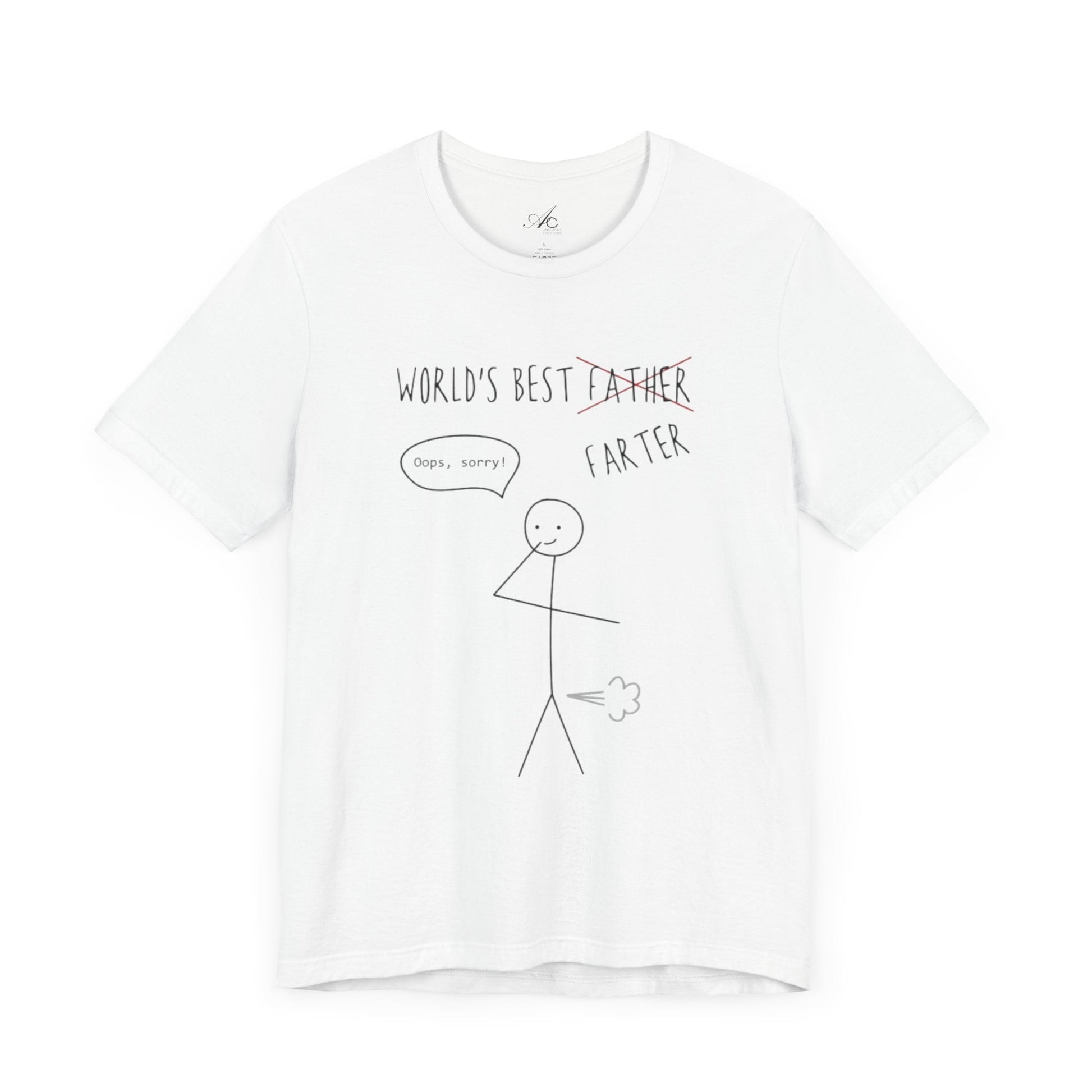 Funny Unisex T-Shirt for Dad, World's Best Farter Tee, Best Dad Ever Shirt, Gift for Father's Day, Dad Humor Apparel - Metamorphosis Creations