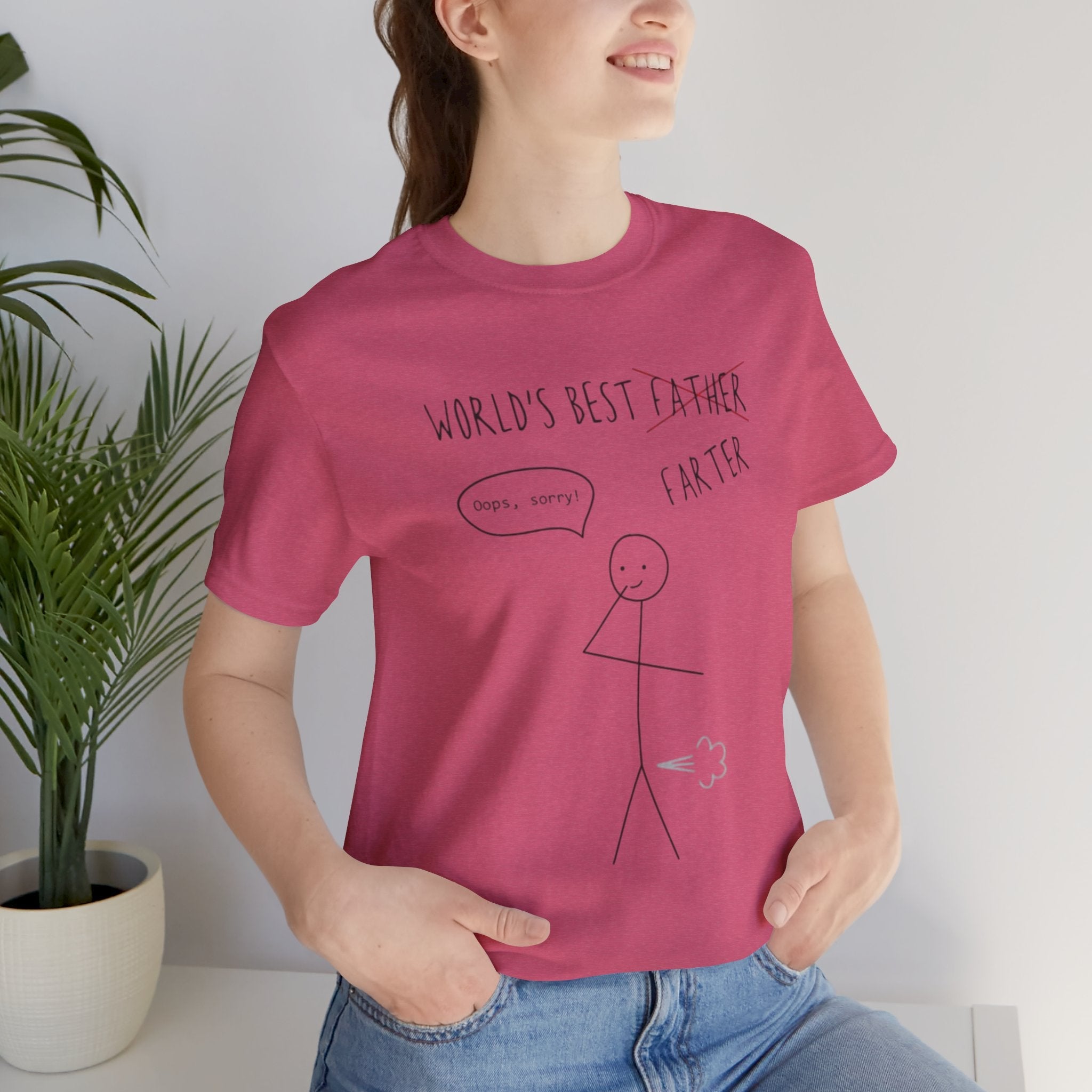 Funny Unisex T-Shirt for Dad, World's Best Farter Tee, Best Dad Ever Shirt, Gift for Father's Day, Dad Humor Apparel - Metamorphosis Creations