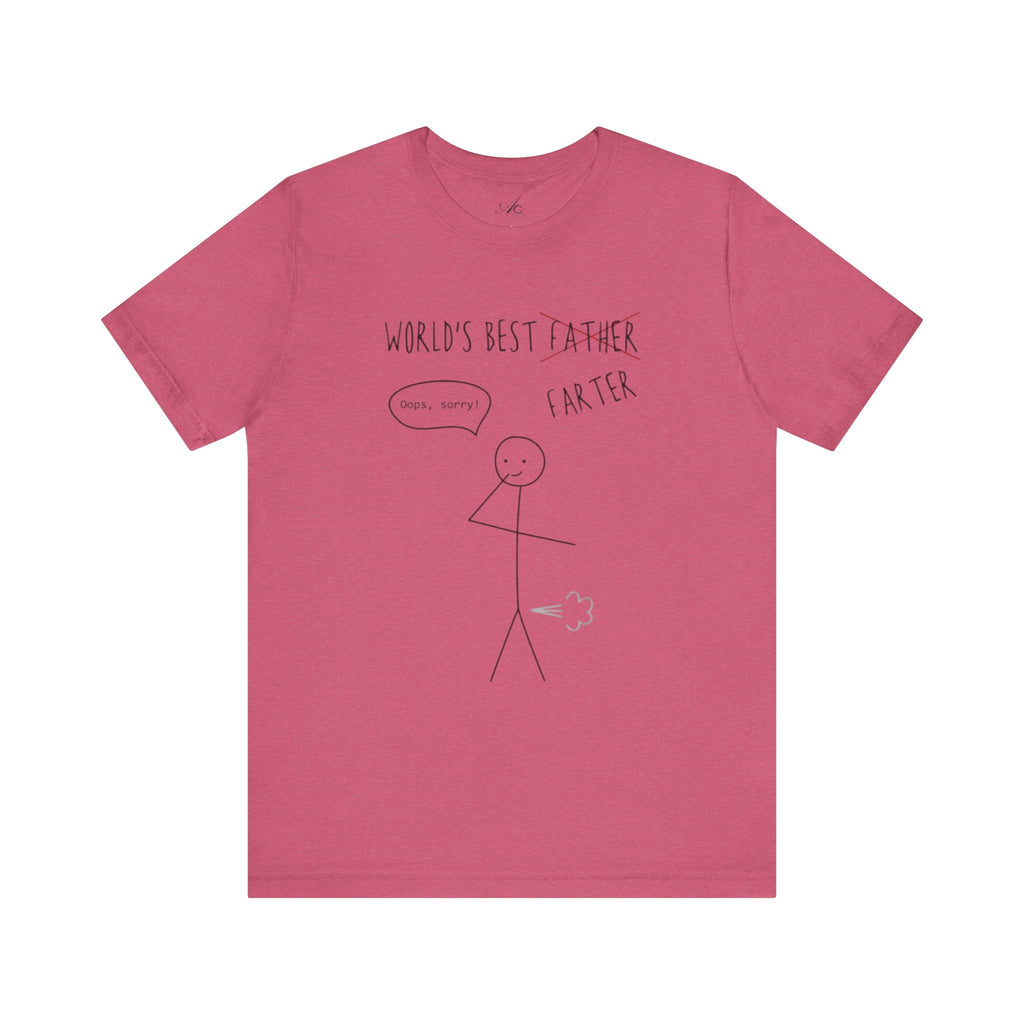 Funny Unisex T-Shirt for Dad, World's Best Farter Tee, Best Dad Ever Shirt, Gift for Father's Day, Dad Humor Apparel - Metamorphosis Creations