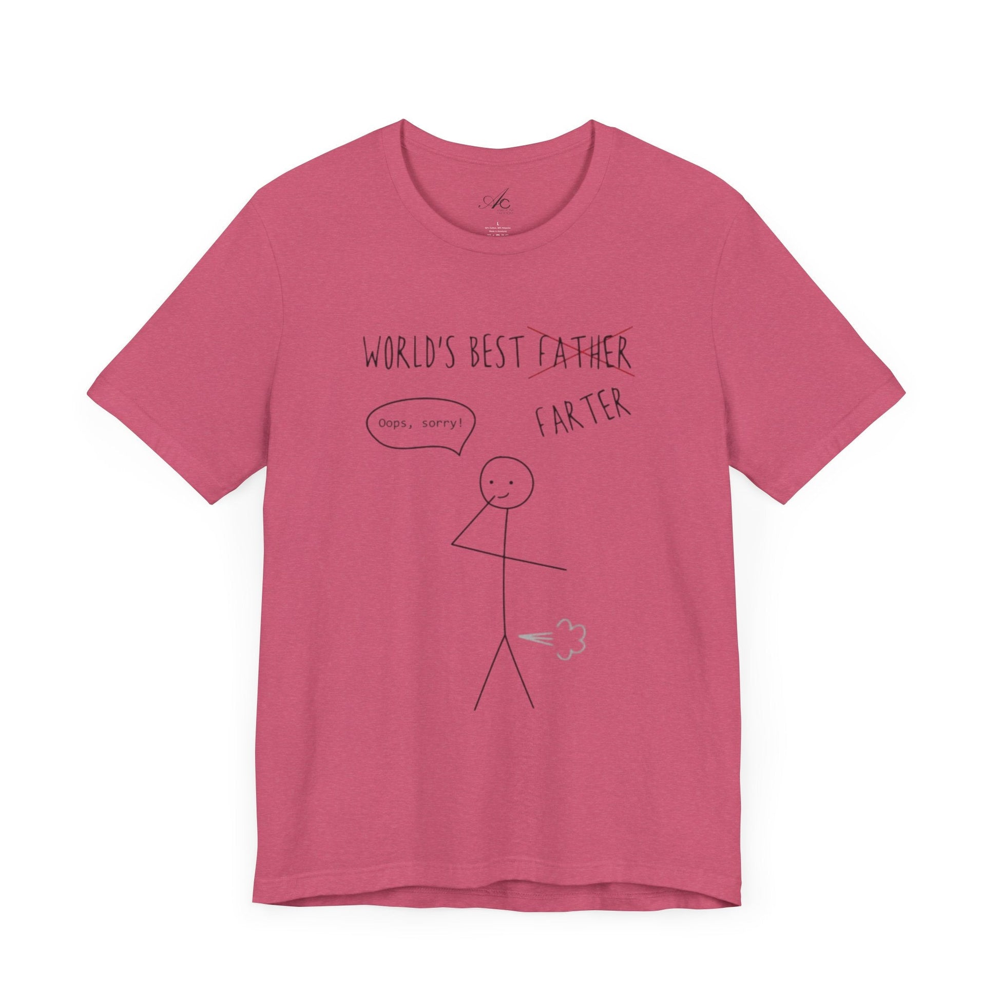 Funny Unisex T-Shirt for Dad, World's Best Farter Tee, Best Dad Ever Shirt, Gift for Father's Day, Dad Humor Apparel - Metamorphosis Creations