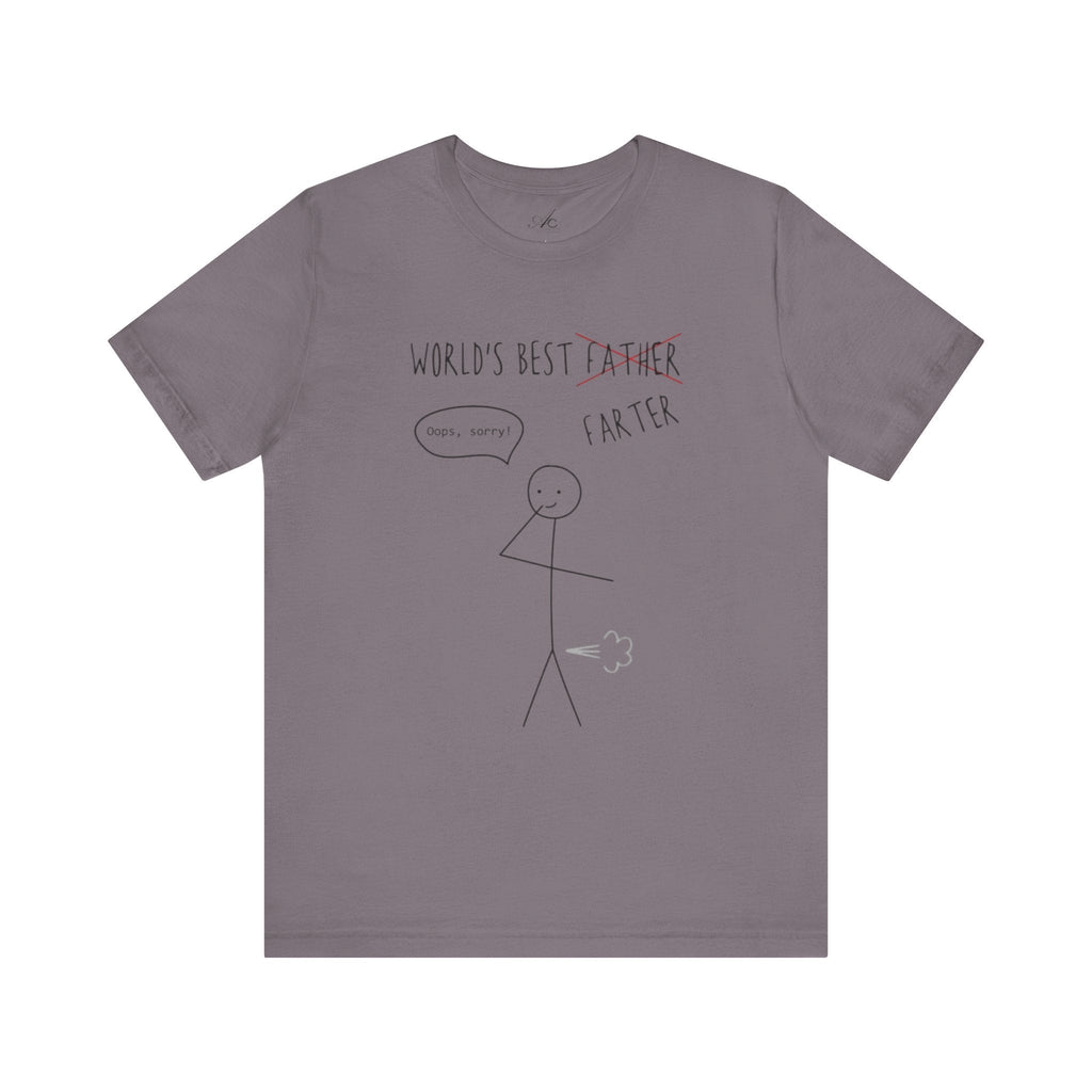 Funny Unisex T-Shirt for Dad, World's Best Farter Tee, Best Dad Ever Shirt, Gift for Father's Day, Dad Humor Apparel - Metamorphosis Creations