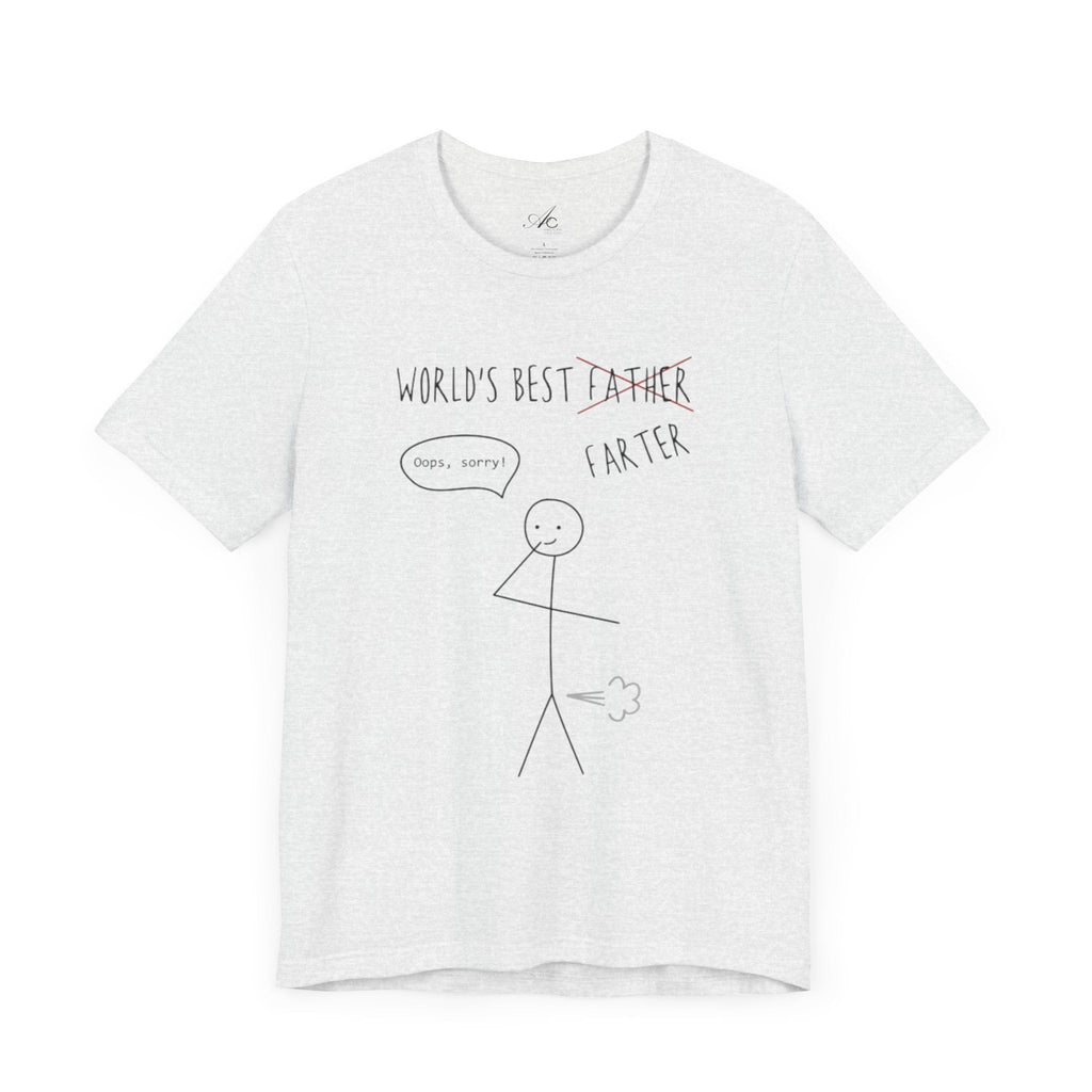 Funny Unisex T-Shirt for Dad, World's Best Farter Tee, Best Dad Ever Shirt, Gift for Father's Day, Dad Humor Apparel - Metamorphosis Creations