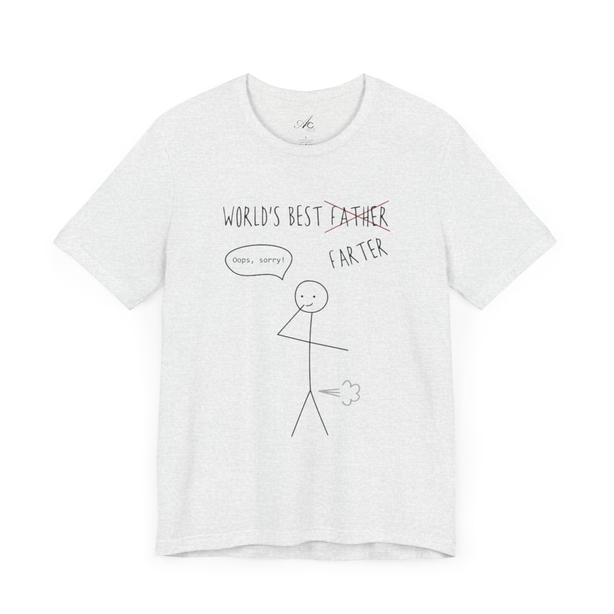 Funny Unisex T-Shirt for Dad, World's Best Farter Tee, Best Dad Ever Shirt, Gift for Father's Day, Dad Humor Apparel - Metamorphosis Creations