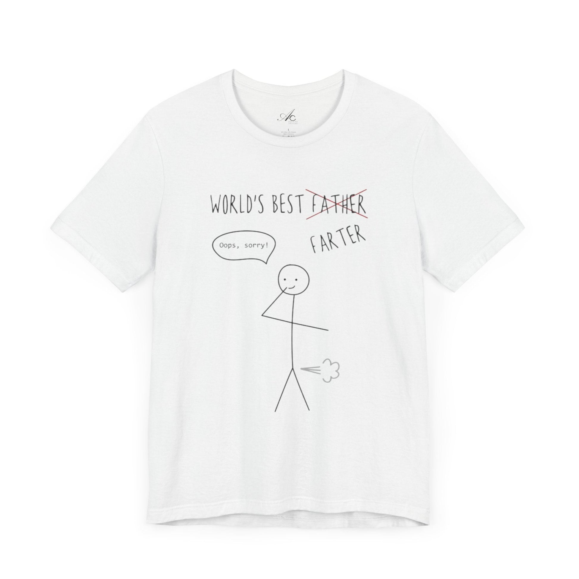 Funny Unisex T-Shirt for Dad, World's Best Farter Tee, Best Dad Ever Shirt, Gift for Father's Day, Dad Humor Apparel - Metamorphosis Creations
