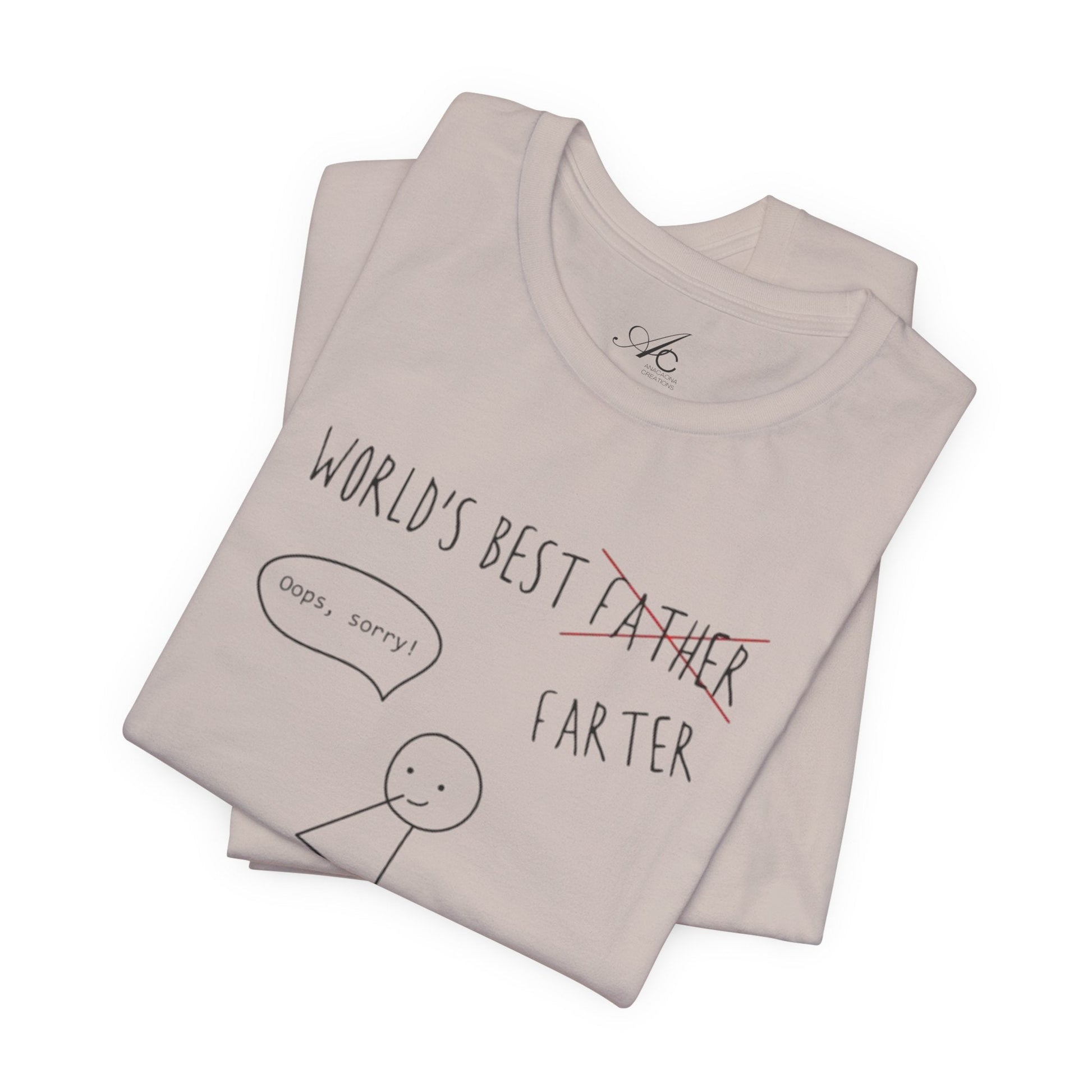 Funny Unisex T-Shirt for Dad, World's Best Farter Tee, Best Dad Ever Shirt, Gift for Father's Day, Dad Humor Apparel - Metamorphosis Creations