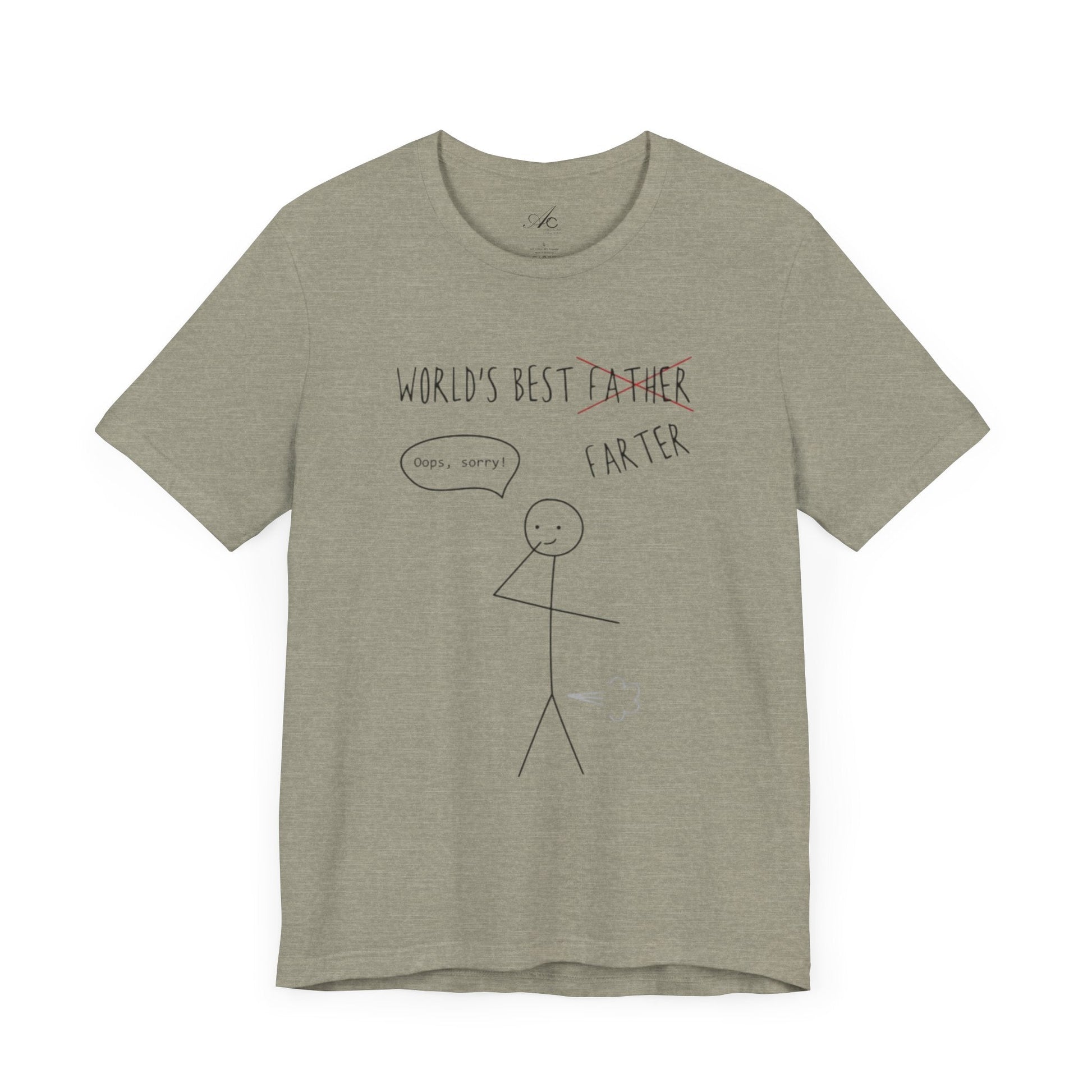 Funny Unisex T-Shirt for Dad, World's Best Farter Tee, Best Dad Ever Shirt, Gift for Father's Day, Dad Humor Apparel - Metamorphosis Creations