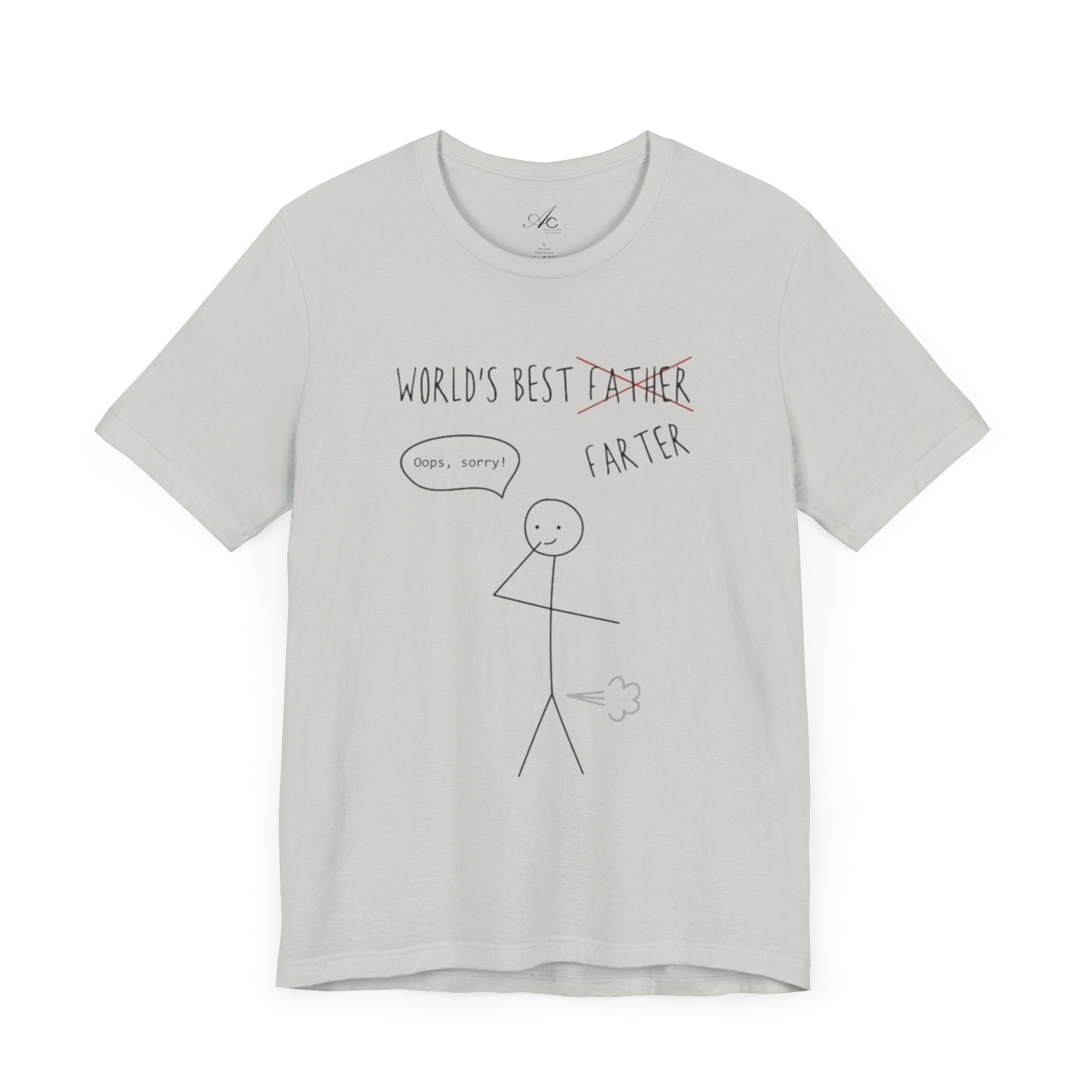 Funny Unisex T-Shirt for Dad, World's Best Farter Tee, Best Dad Ever Shirt, Gift for Father's Day, Dad Humor Apparel - Metamorphosis Creations