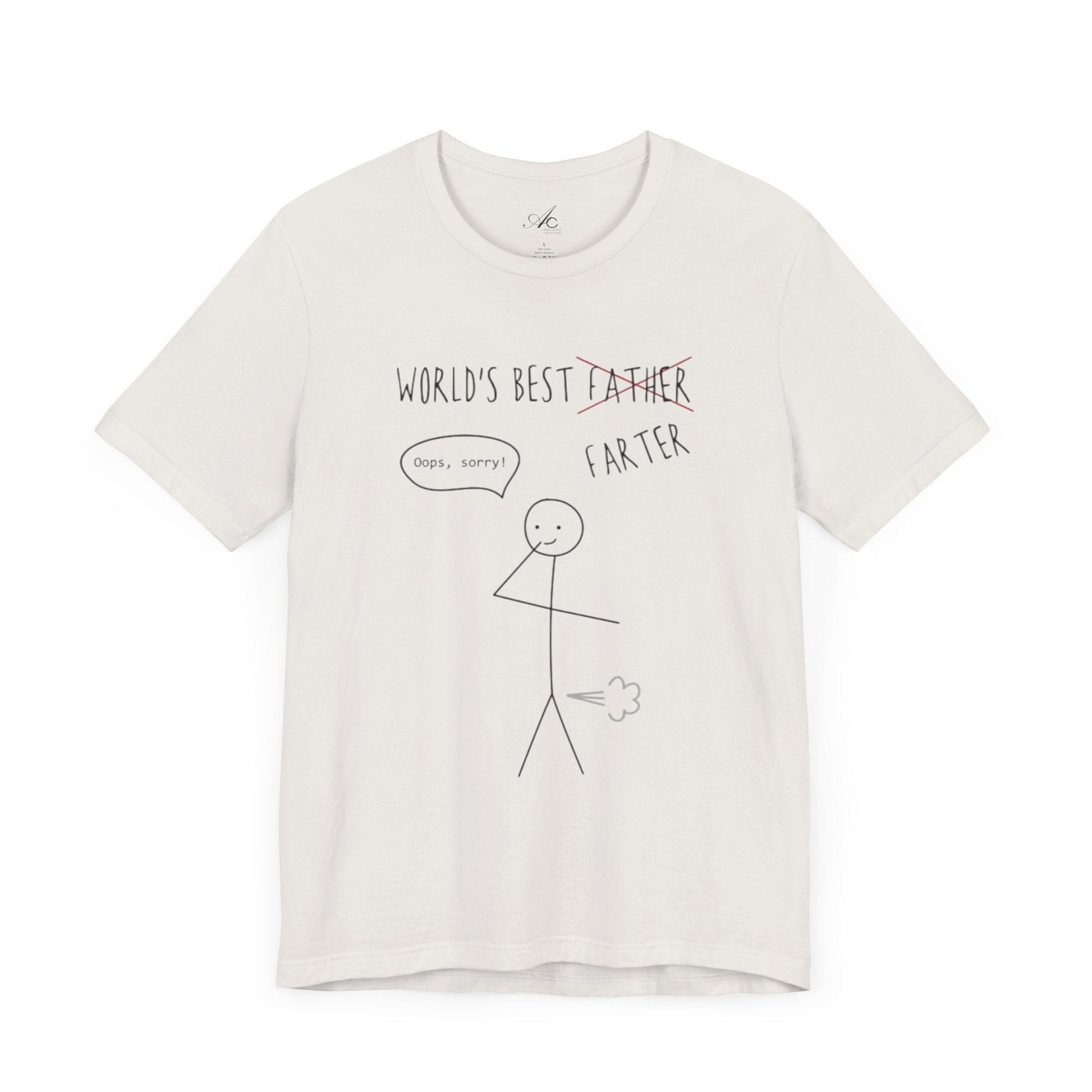 Funny Unisex T-Shirt for Dad, World's Best Farter Tee, Best Dad Ever Shirt, Gift for Father's Day, Dad Humor Apparel - Metamorphosis Creations