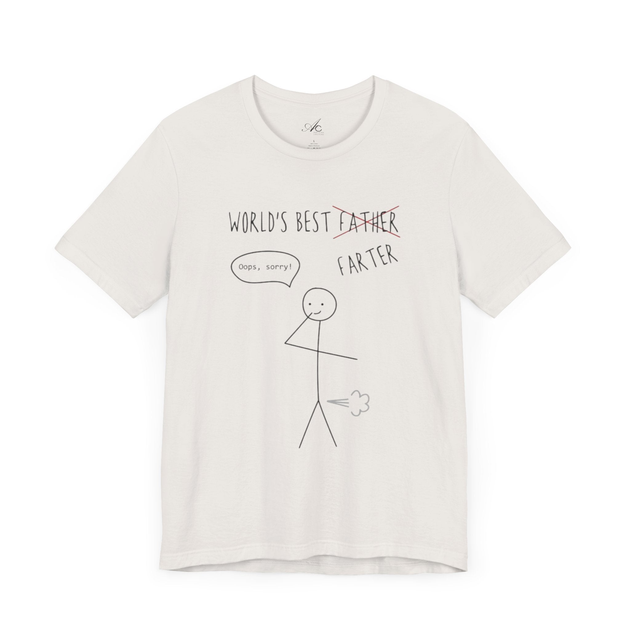 Funny Unisex T-Shirt for Dad, World's Best Farter Tee, Best Dad Ever Shirt, Gift for Father's Day, Dad Humor Apparel - Metamorphosis Creations