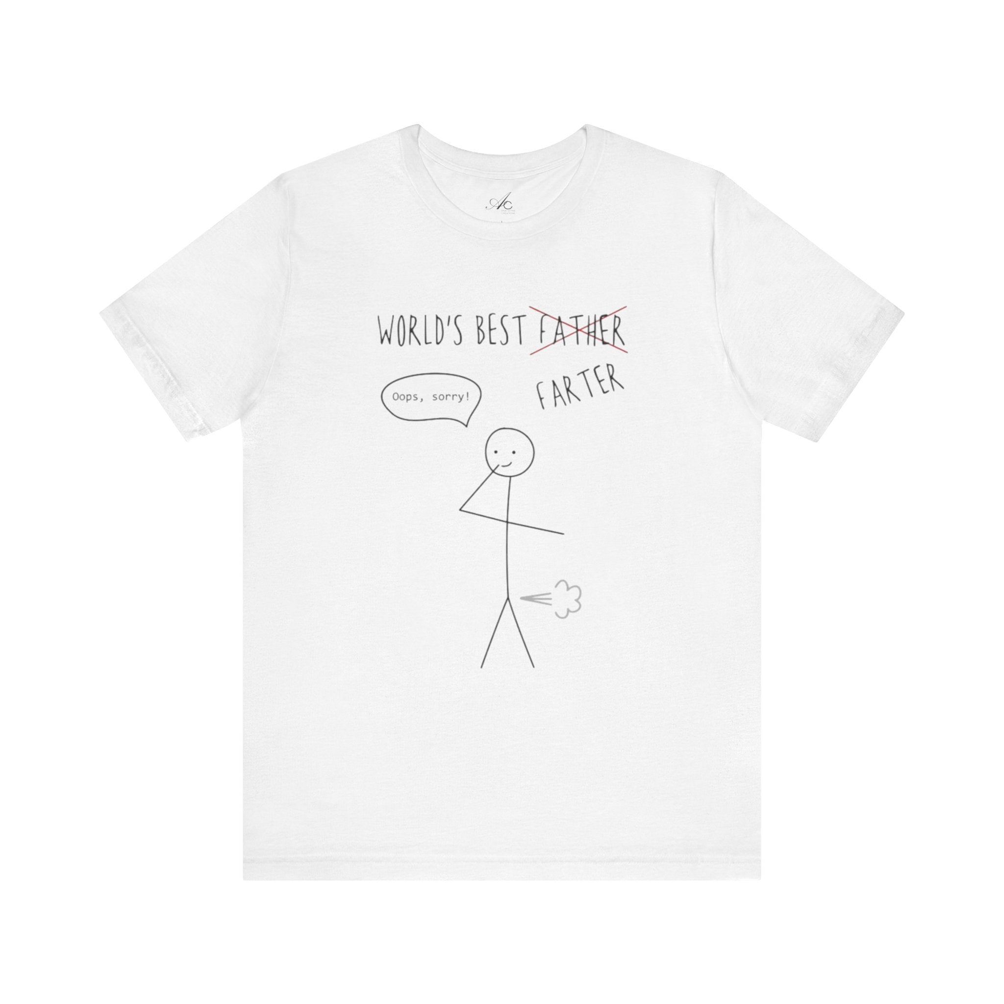 Funny Unisex T-Shirt for Dad, World's Best Farter Tee, Best Dad Ever Shirt, Gift for Father's Day, Dad Humor Apparel - Metamorphosis Creations