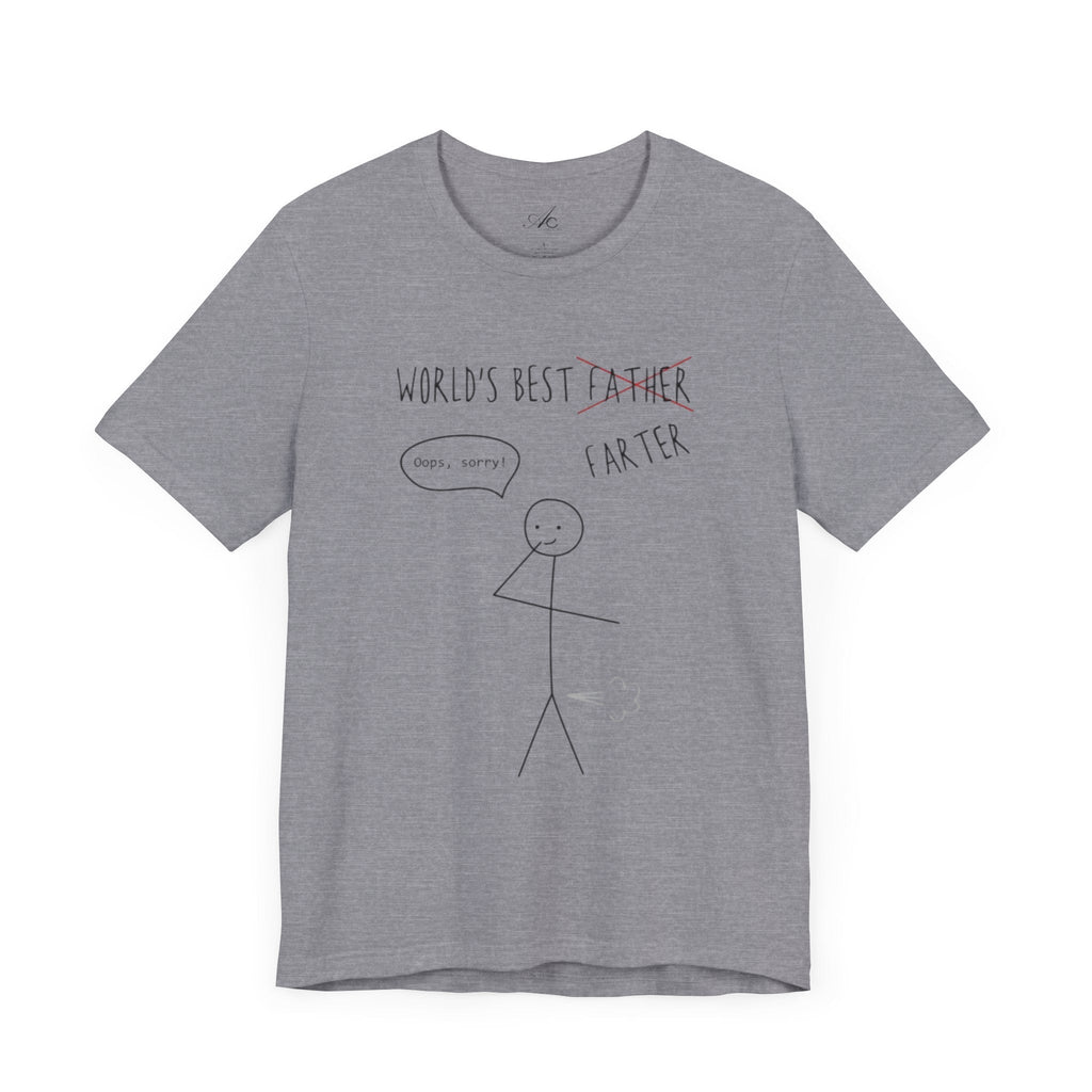 Funny Unisex T-Shirt for Dad, World's Best Farter Tee, Best Dad Ever Shirt, Gift for Father's Day, Dad Humor Apparel - Metamorphosis Creations
