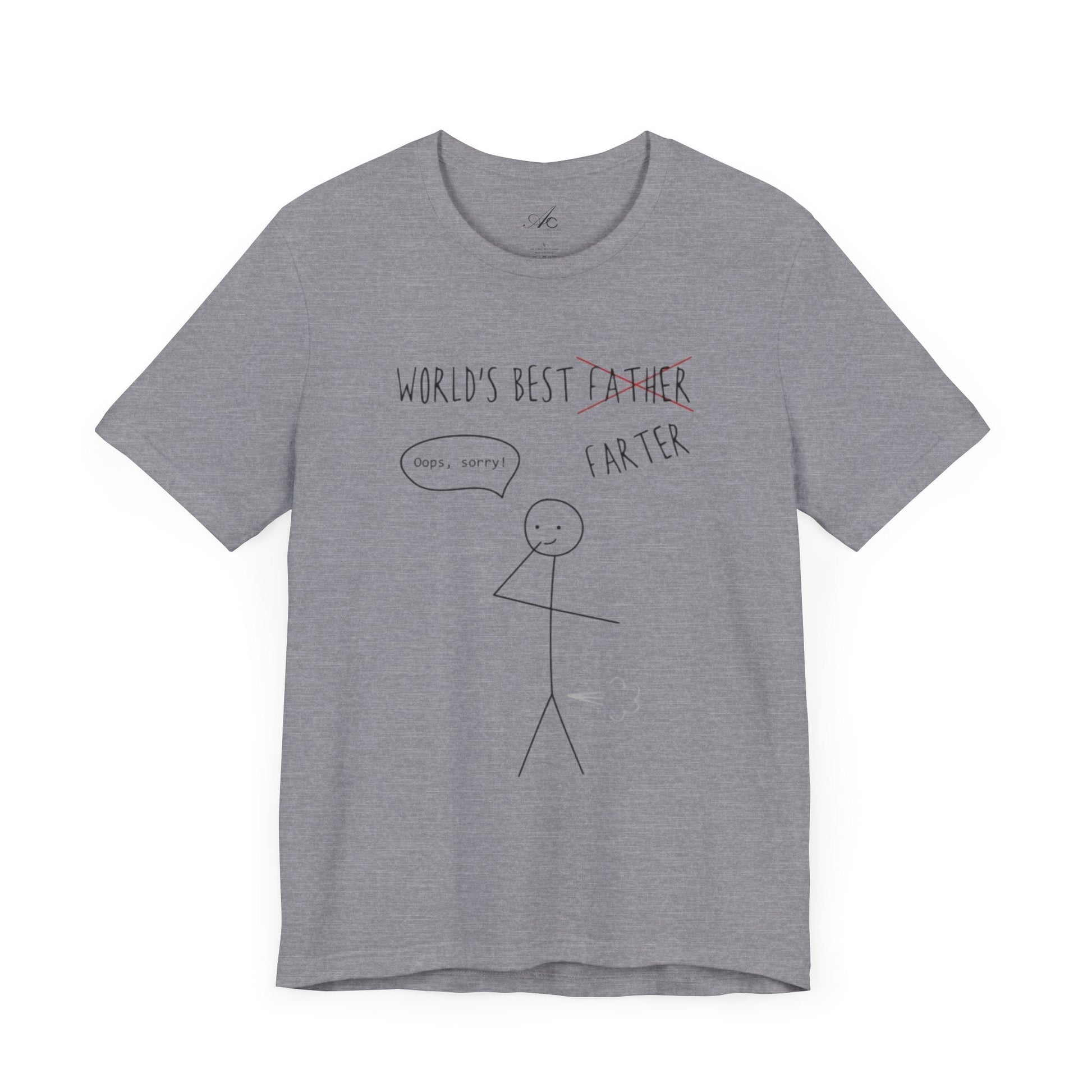 Funny Unisex T-Shirt for Dad, World's Best Farter Tee, Best Dad Ever Shirt, Gift for Father's Day, Dad Humor Apparel - Metamorphosis Creations