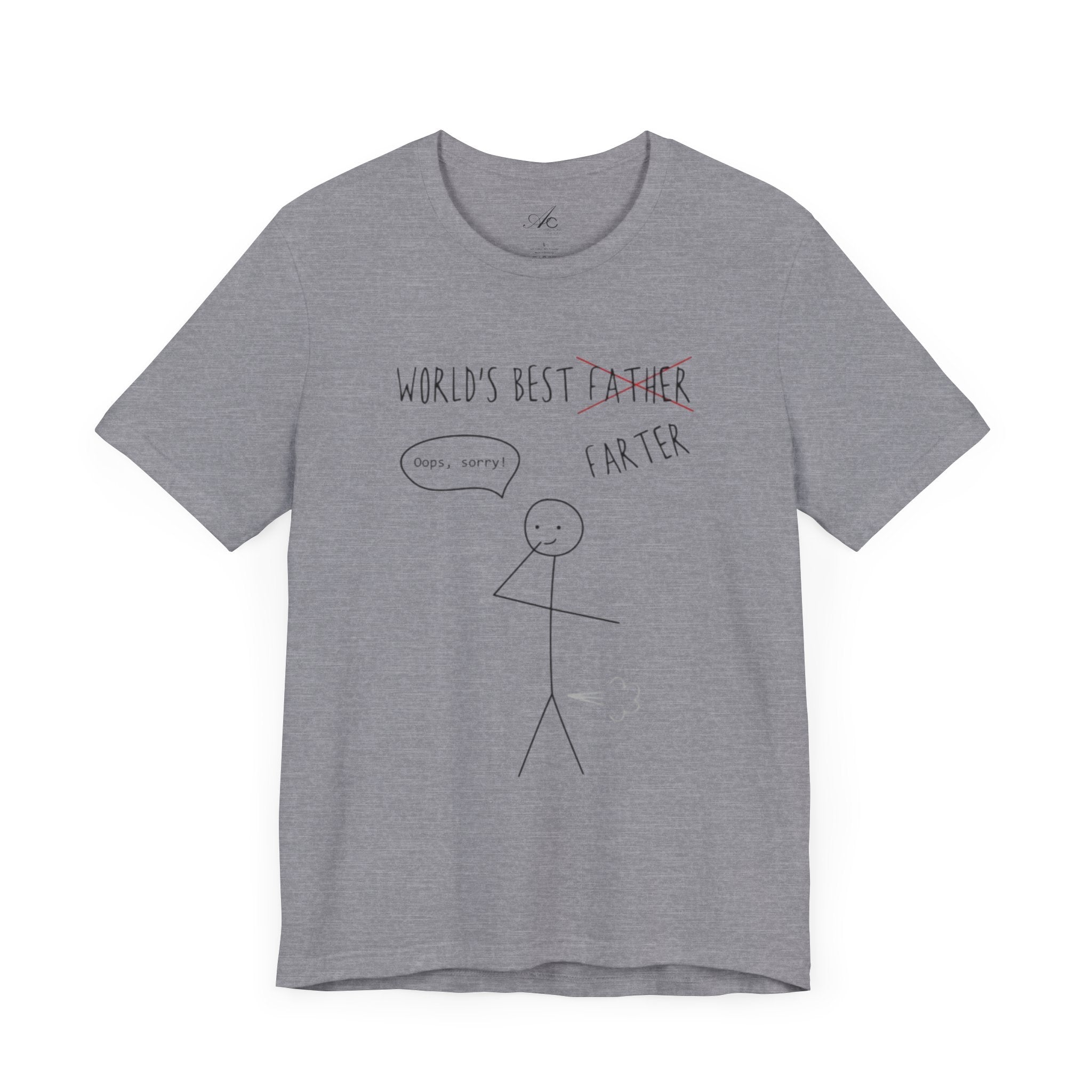 Funny Unisex T-Shirt for Dad, World's Best Farter Tee, Best Dad Ever Shirt, Gift for Father's Day, Dad Humor Apparel - Metamorphosis Creations