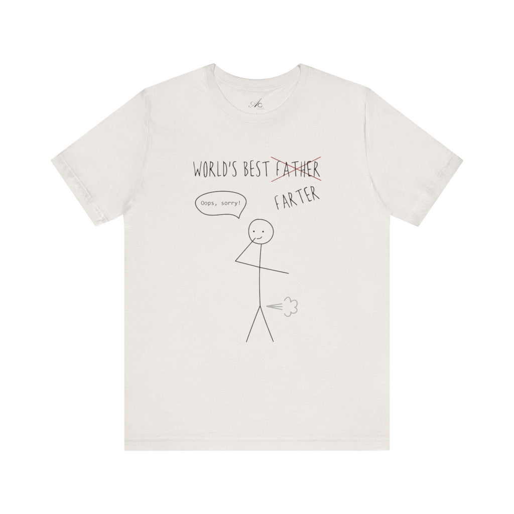 Funny Unisex T-Shirt for Dad, World's Best Farter Tee, Best Dad Ever Shirt, Gift for Father's Day, Dad Humor Apparel - Metamorphosis Creations