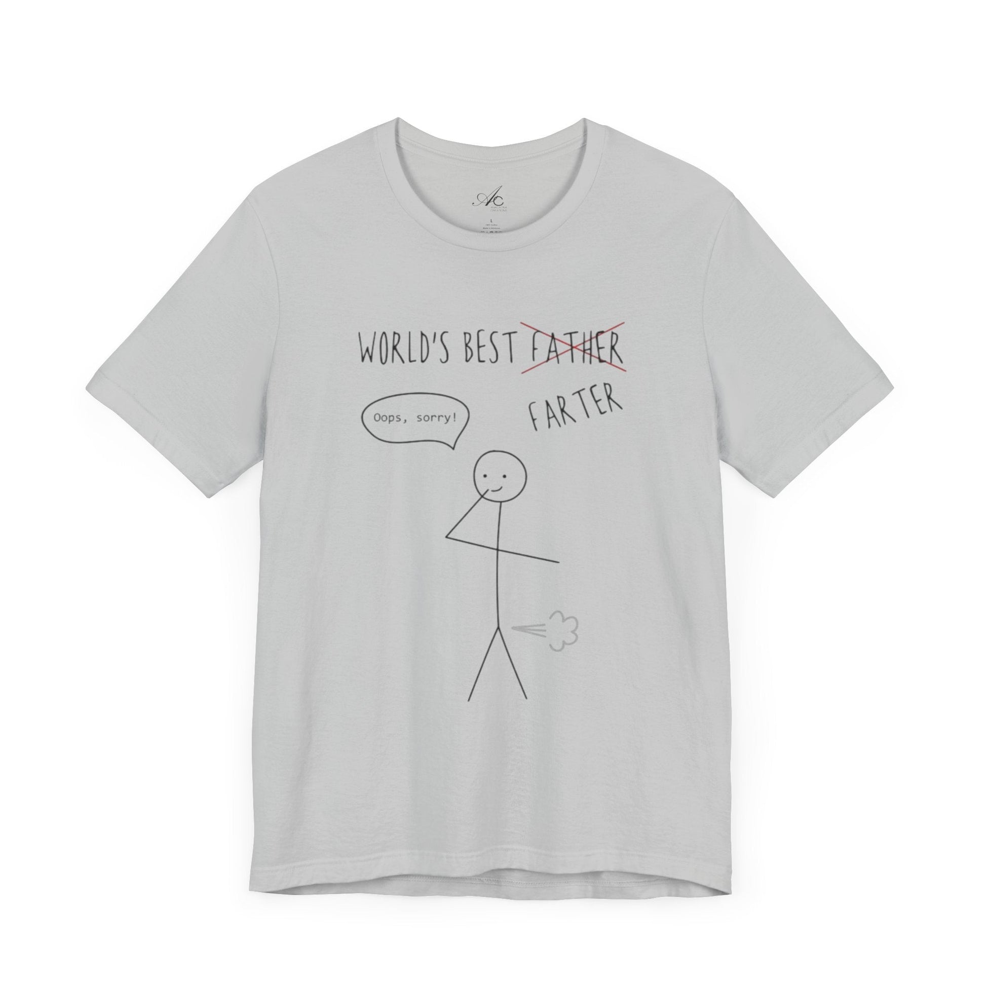 Funny Unisex T-Shirt for Dad, World's Best Farter Tee, Best Dad Ever Shirt, Gift for Father's Day, Dad Humor Apparel - Metamorphosis Creations