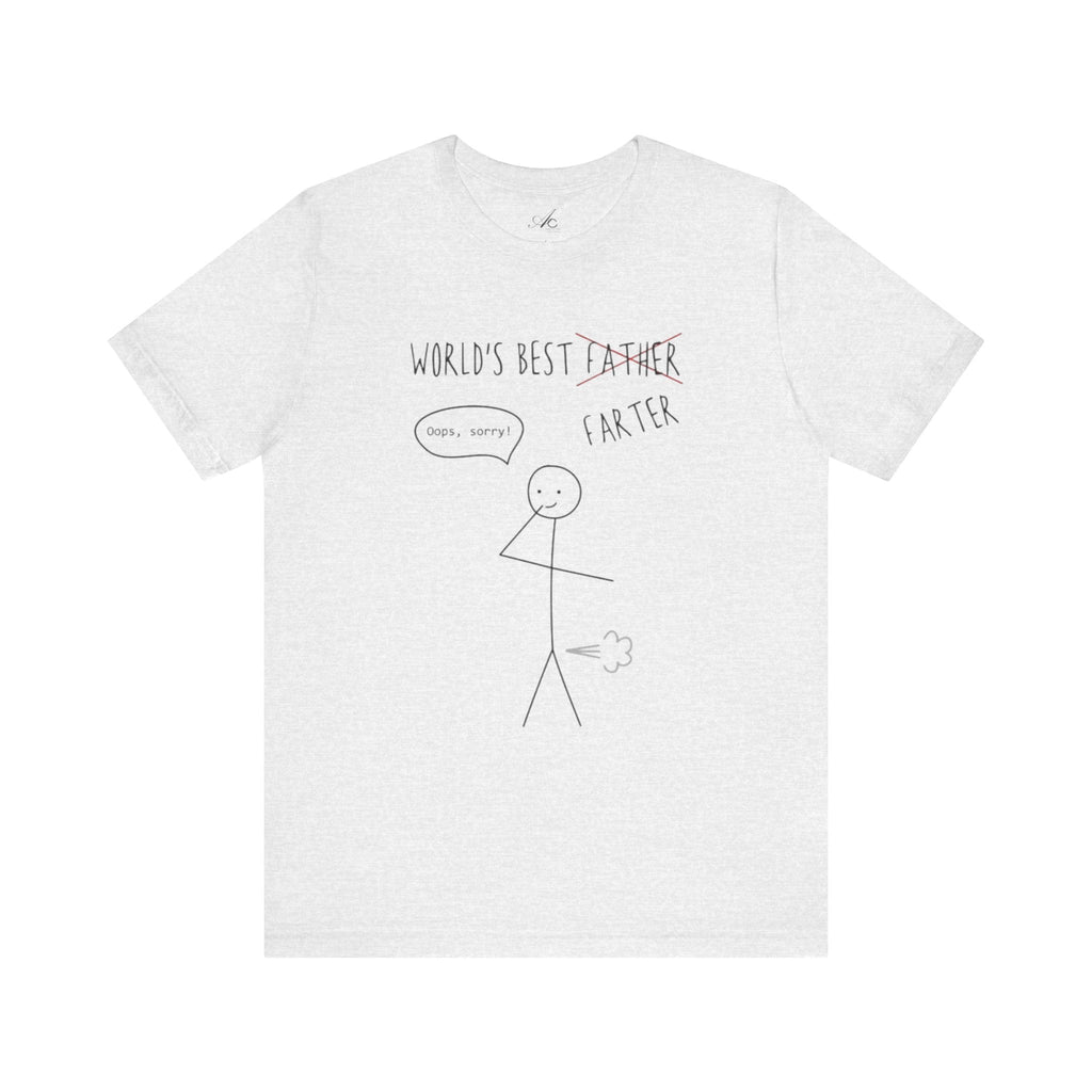 Funny Unisex T-Shirt for Dad, World's Best Farter Tee, Best Dad Ever Shirt, Gift for Father's Day, Dad Humor Apparel - Metamorphosis Creations
