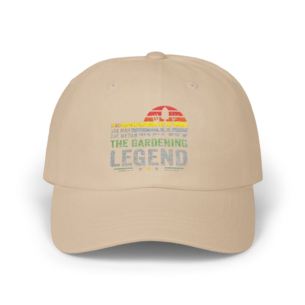 Gardening Legend Dad Cap, Gardening Hat, Summer Accessory, Gift for Dads, Outdoors Cap, Casual Headwear - Metamorphosis Creations