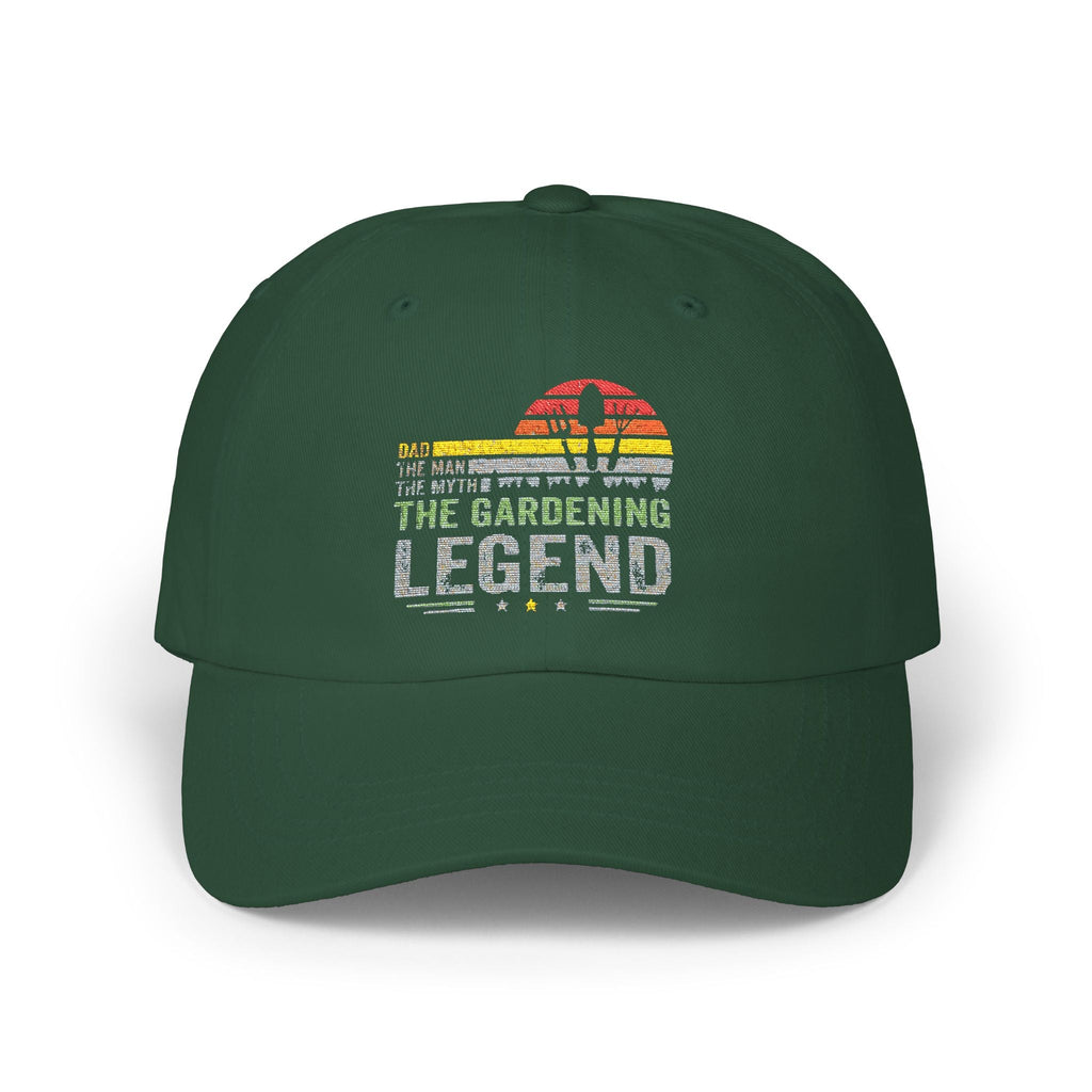 Gardening Legend Dad Cap, Gardening Hat, Summer Accessory, Gift for Dads, Outdoors Cap, Casual Headwear - Metamorphosis Creations