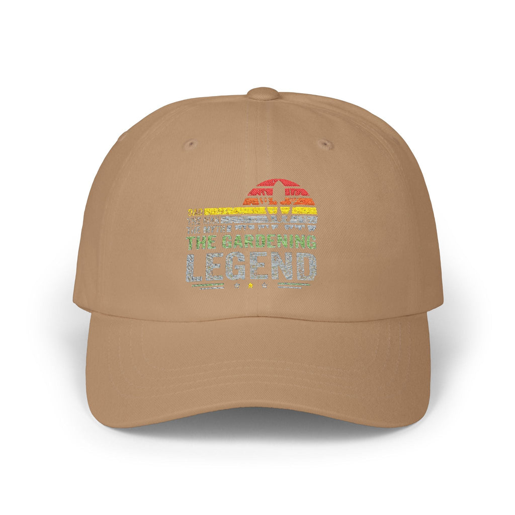 Gardening Legend Dad Cap, Gardening Hat, Summer Accessory, Gift for Dads, Outdoors Cap, Casual Headwear - Metamorphosis Creations