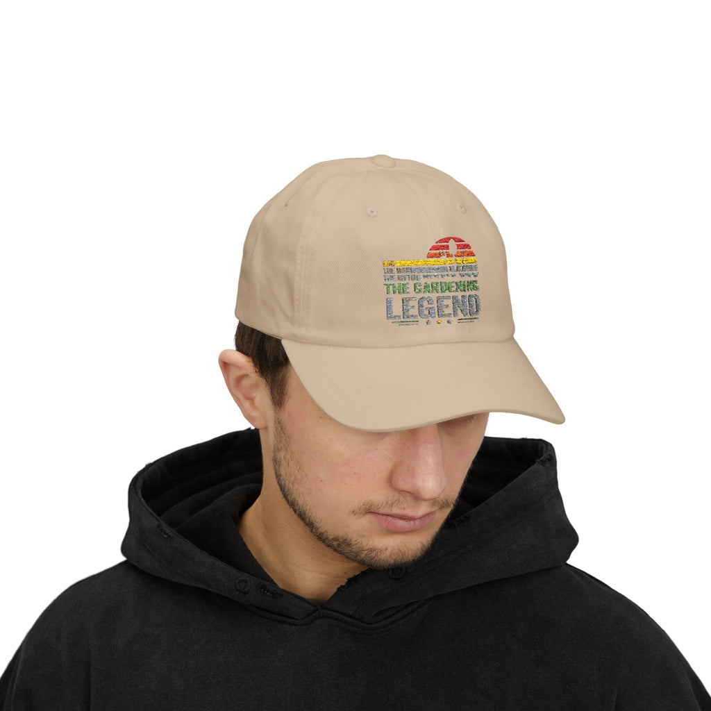 Gardening Legend Dad Cap, Gardening Hat, Summer Accessory, Gift for Dads, Outdoors Cap, Casual Headwear - Metamorphosis Creations