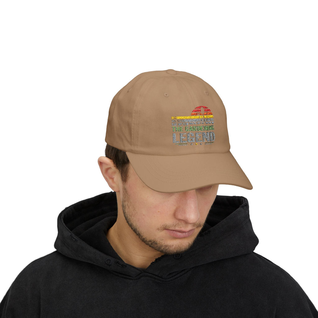 Gardening Legend Dad Cap, Gardening Hat, Summer Accessory, Gift for Dads, Outdoors Cap, Casual Headwear - Metamorphosis Creations