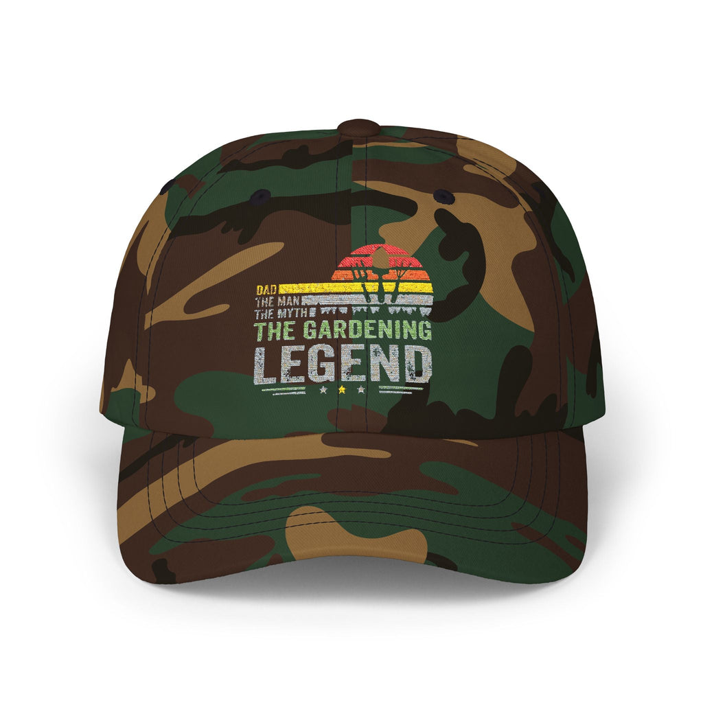 Gardening Legend Dad Cap, Gardening Hat, Summer Accessory, Gift for Dads, Outdoors Cap, Casual Headwear - Metamorphosis Creations
