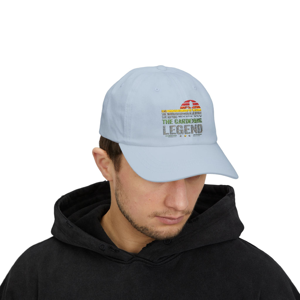 Gardening Legend Dad Cap, Gardening Hat, Summer Accessory, Gift for Dads, Outdoors Cap, Casual Headwear - Metamorphosis Creations