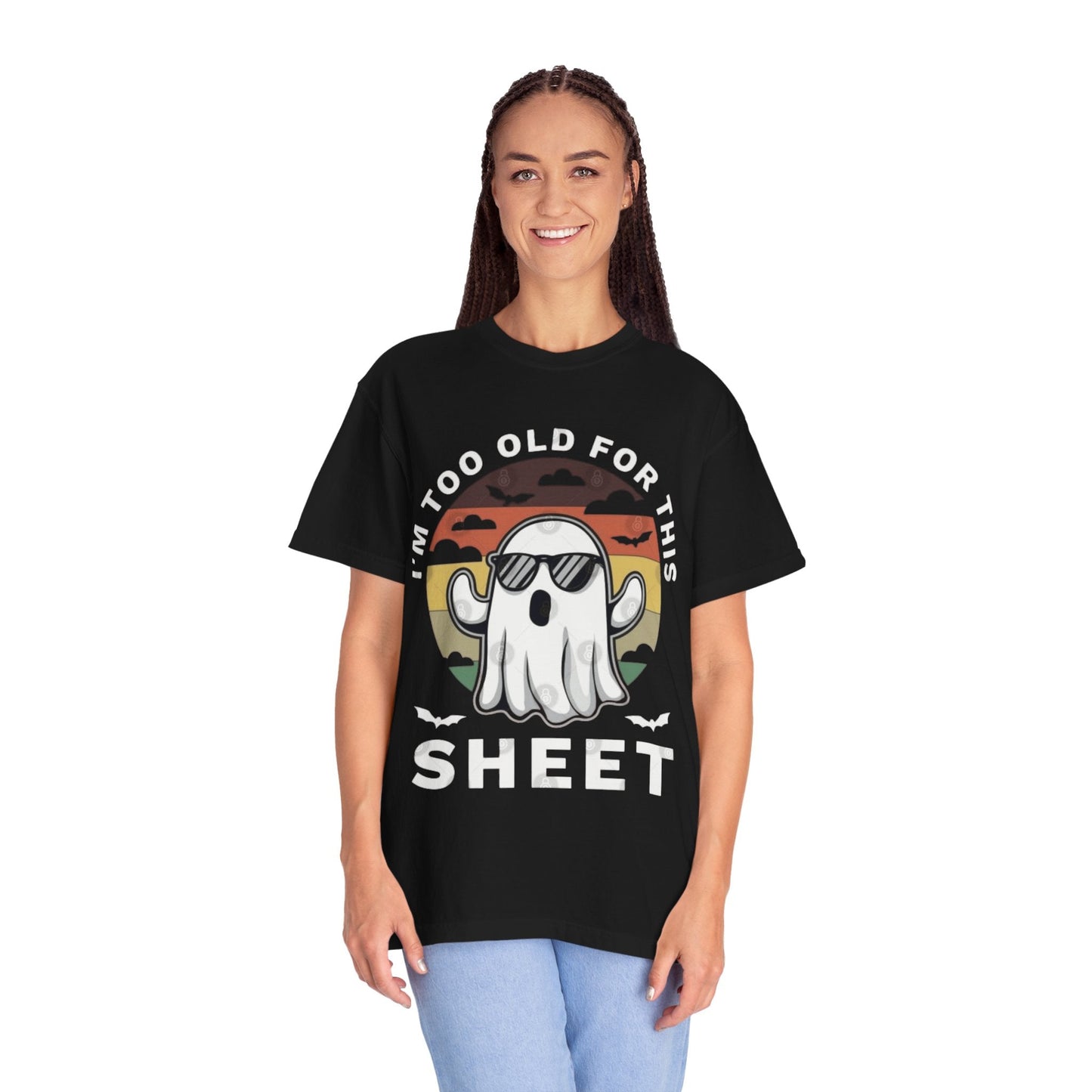 Ghostly Humor Unisex T-Shirt, Relaxed Vintage Tee, Halloween Apparel, Fun Gift, Casual Outfit, Quirky Statement Shirt, Ghost Sheet T-shirt - Metamorphosis Creations