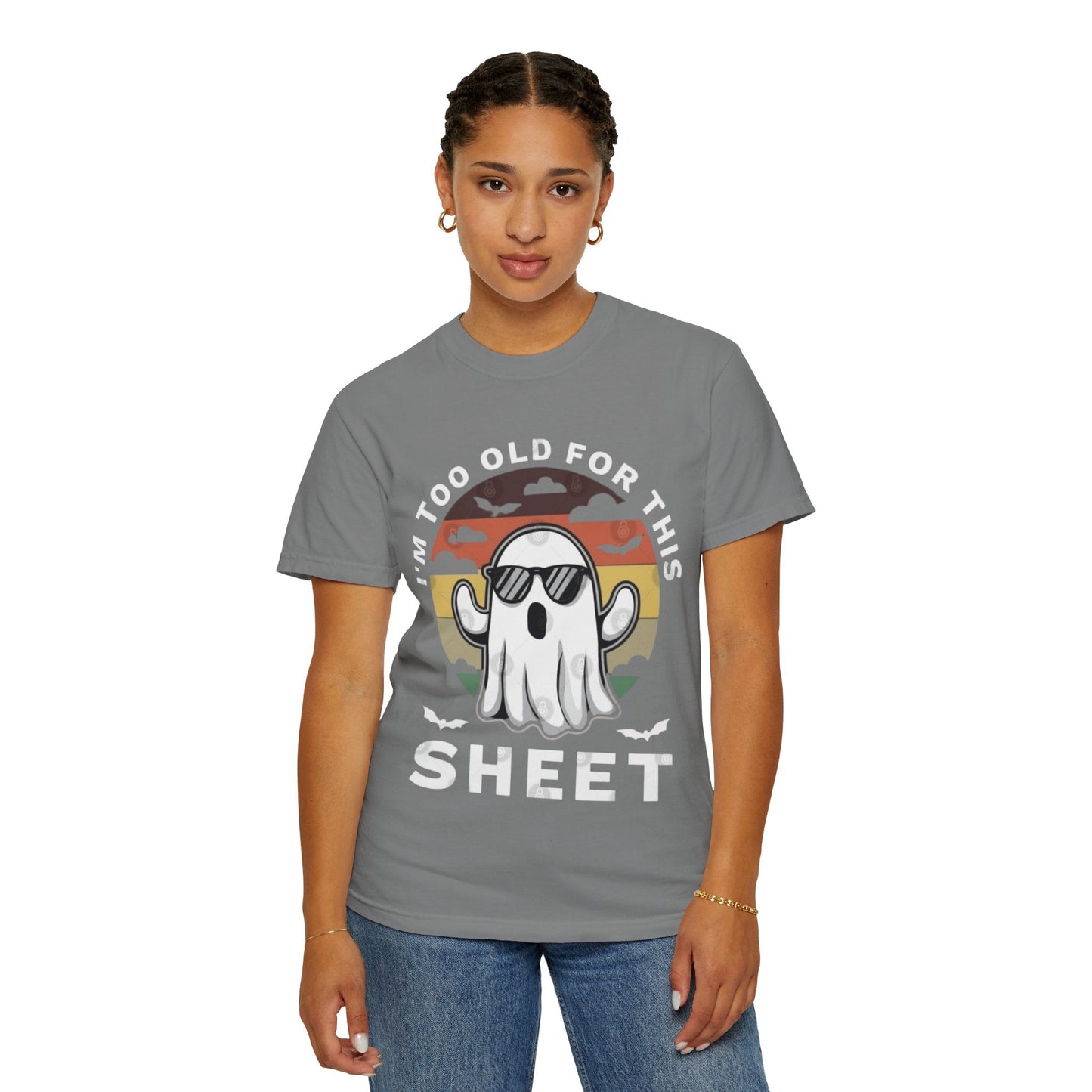 Ghostly Humor Unisex T-Shirt, Relaxed Vintage Tee, Halloween Apparel, Fun Gift, Casual Outfit, Quirky Statement Shirt, Ghost Sheet T-shirt - Metamorphosis Creations