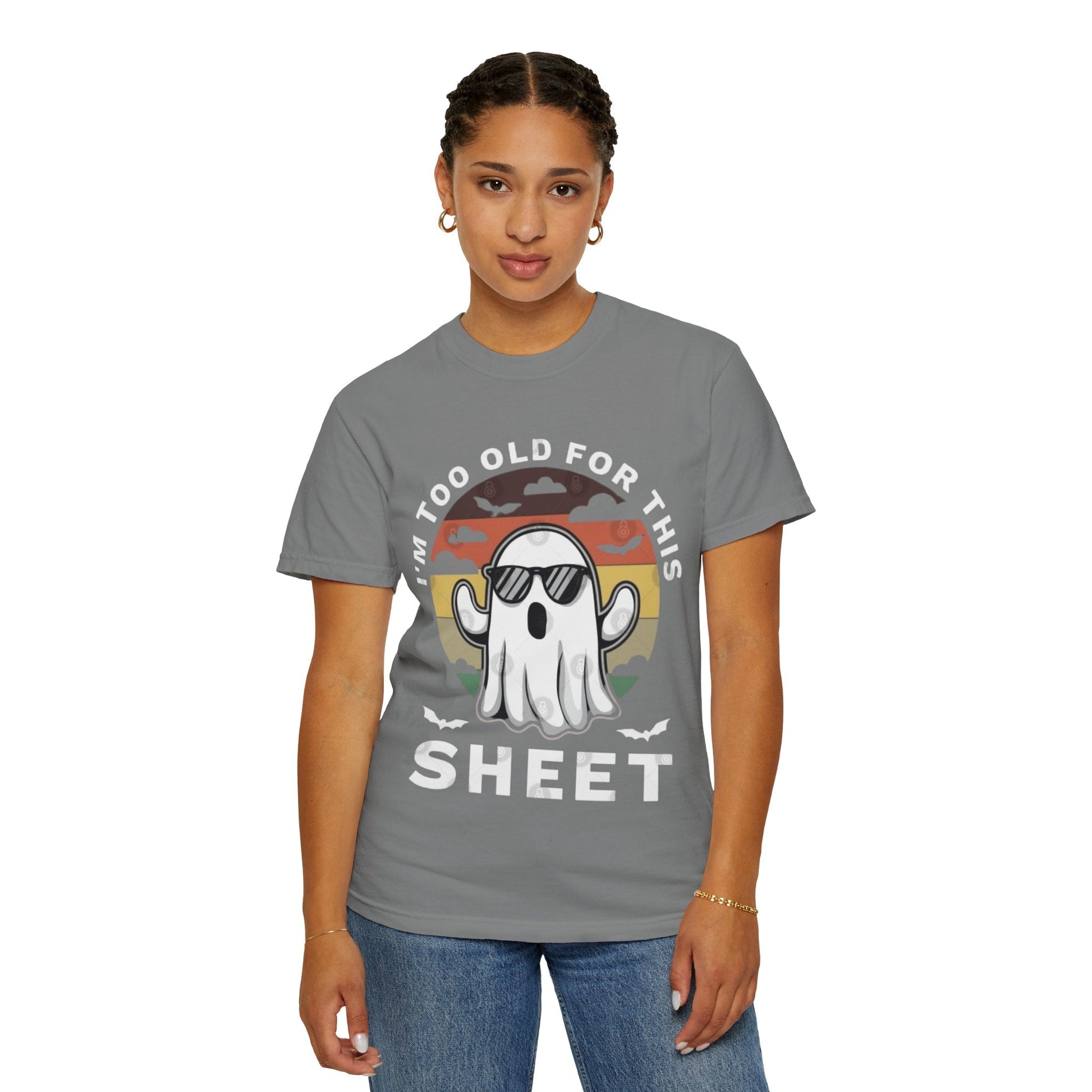 Ghostly Humor Unisex T-Shirt, Relaxed Vintage Tee, Halloween Apparel, Fun Gift, Casual Outfit, Quirky Statement Shirt, Ghost Sheet T-shirt - Metamorphosis Creations