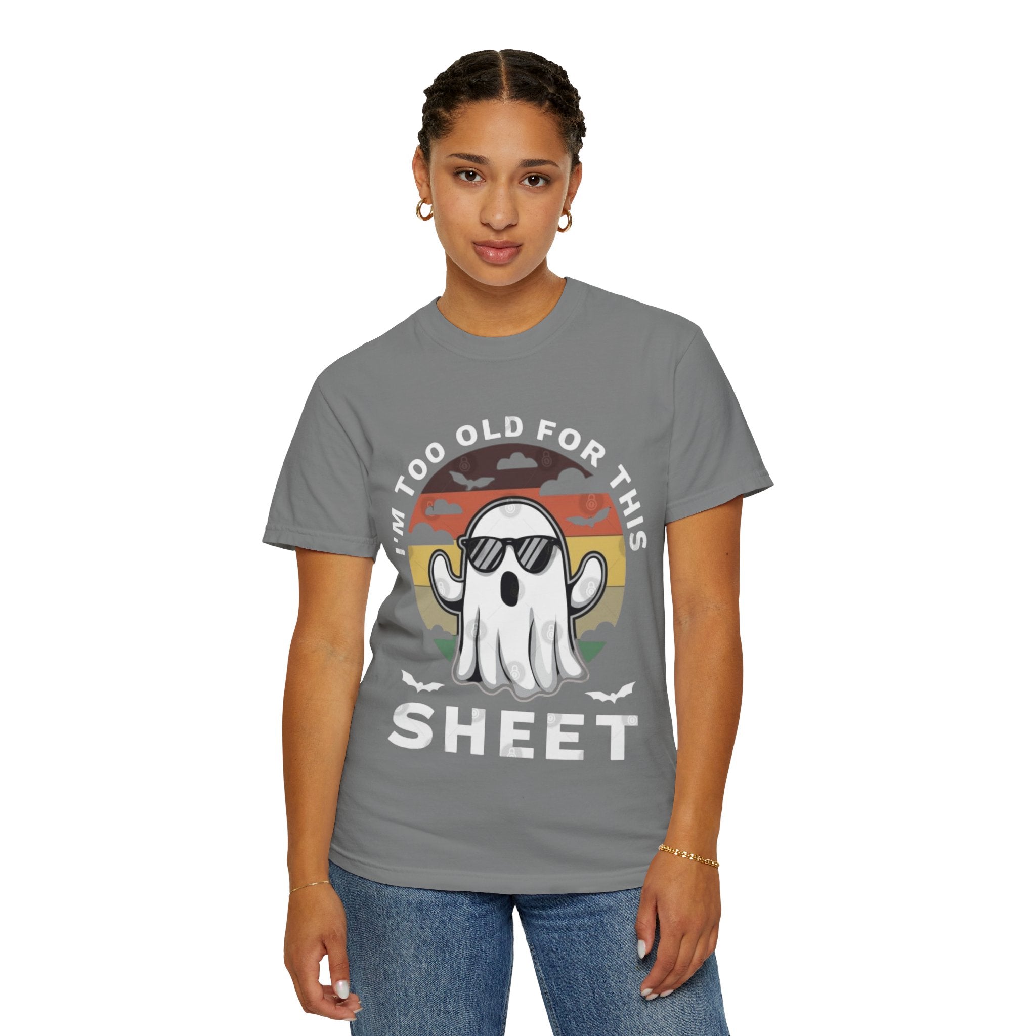 Ghostly Humor Unisex T-Shirt, Relaxed Vintage Tee, Halloween Apparel, Fun Gift, Casual Outfit, Quirky Statement Shirt, Ghost Sheet T-shirt - Metamorphosis Creations