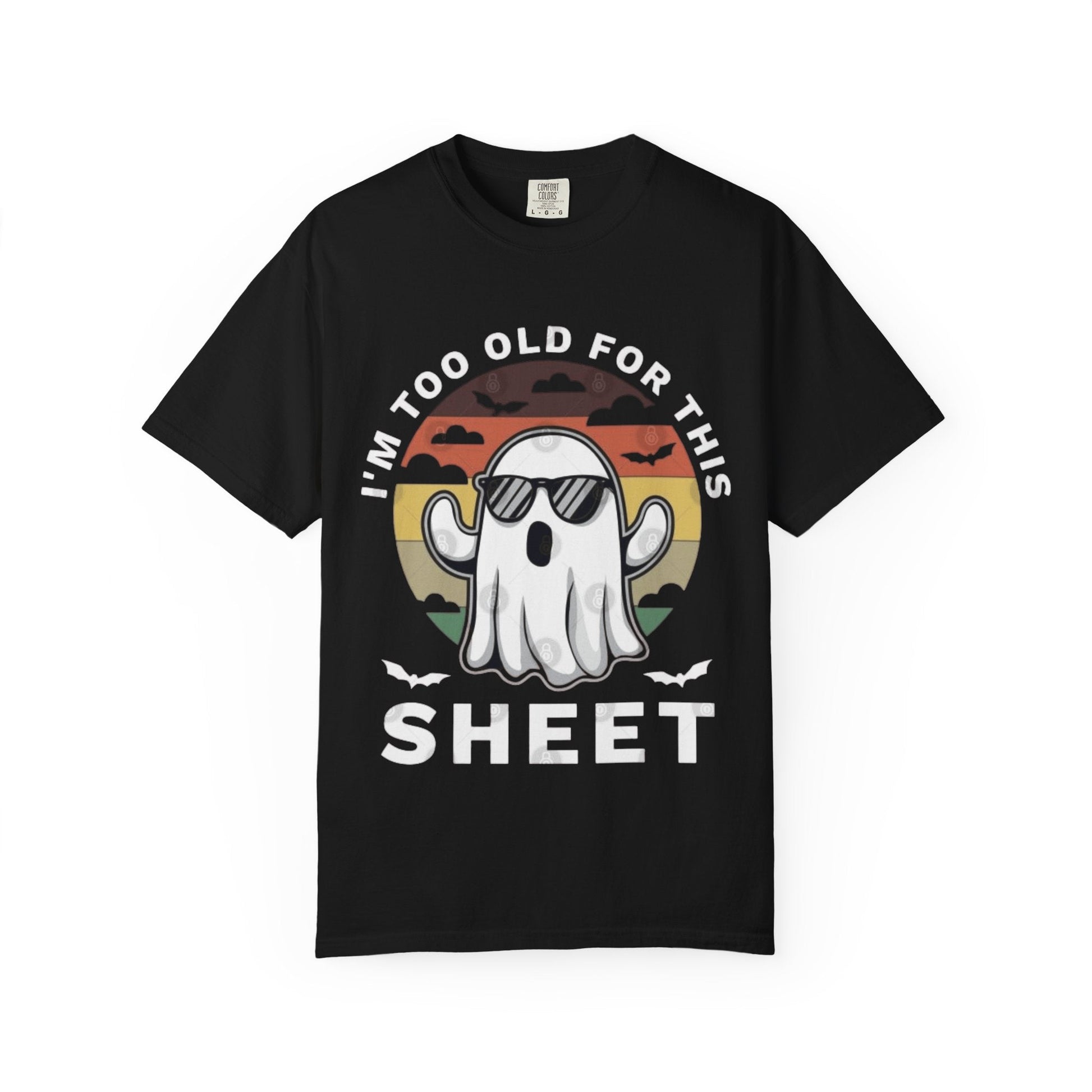 Ghostly Humor Unisex T-Shirt, Relaxed Vintage Tee, Halloween Apparel, Fun Gift, Casual Outfit, Quirky Statement Shirt, Ghost Sheet T-shirt - Metamorphosis Creations