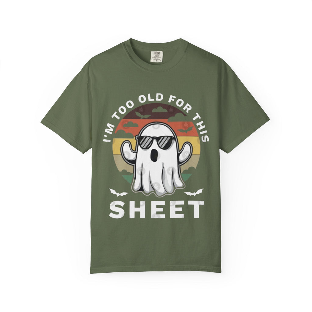 Ghostly Humor Unisex T-Shirt, Relaxed Vintage Tee, Halloween Apparel, Fun Gift, Casual Outfit, Quirky Statement Shirt, Ghost Sheet T-shirt - Metamorphosis Creations