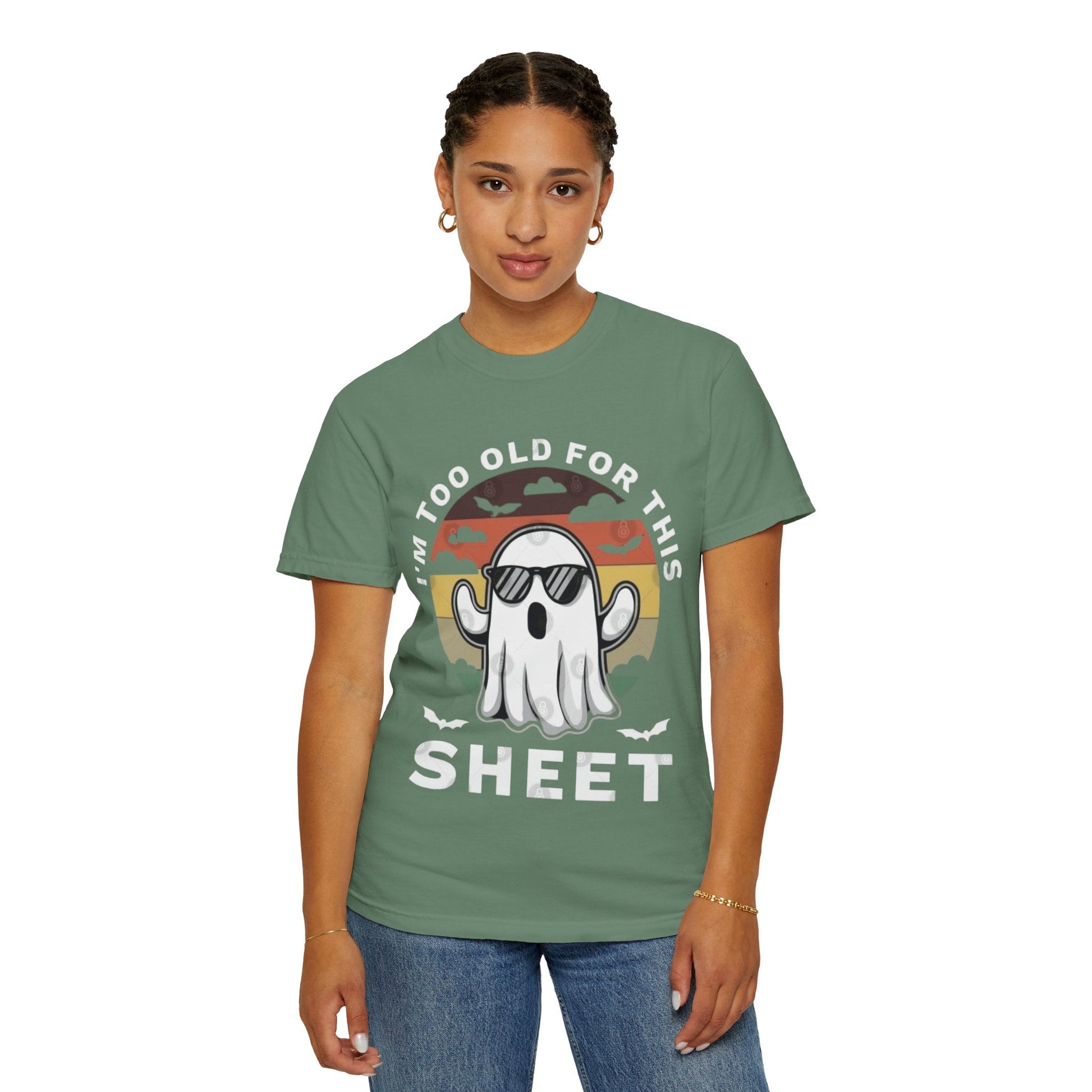 Ghostly Humor Unisex T-Shirt, Relaxed Vintage Tee, Halloween Apparel, Fun Gift, Casual Outfit, Quirky Statement Shirt, Ghost Sheet T-shirt - Metamorphosis Creations