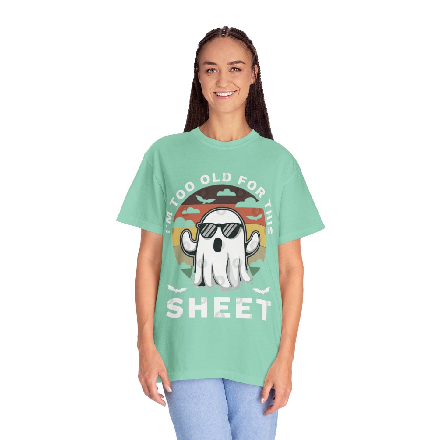 Ghostly Humor Unisex T-Shirt, Relaxed Vintage Tee, Halloween Apparel, Fun Gift, Casual Outfit, Quirky Statement Shirt, Ghost Sheet T-shirt - Metamorphosis Creations