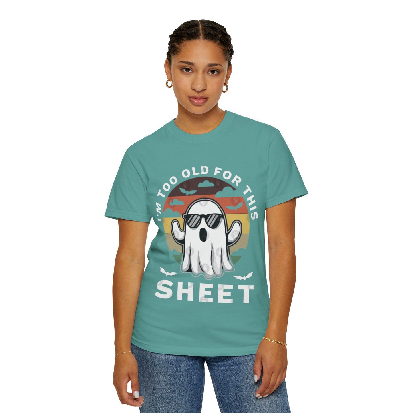 Ghostly Humor Unisex T-Shirt, Relaxed Vintage Tee, Halloween Apparel, Fun Gift, Casual Outfit, Quirky Statement Shirt, Ghost Sheet T-shirt - Metamorphosis Creations