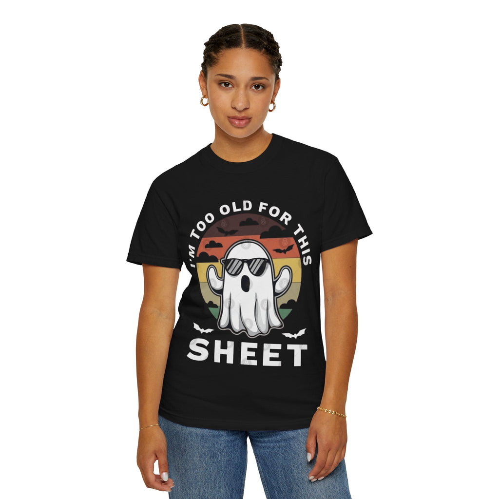 Ghostly Humor Unisex T-Shirt, Relaxed Vintage Tee, Halloween Apparel, Fun Gift, Casual Outfit, Quirky Statement Shirt, Ghost Sheet T-shirt - Metamorphosis Creations